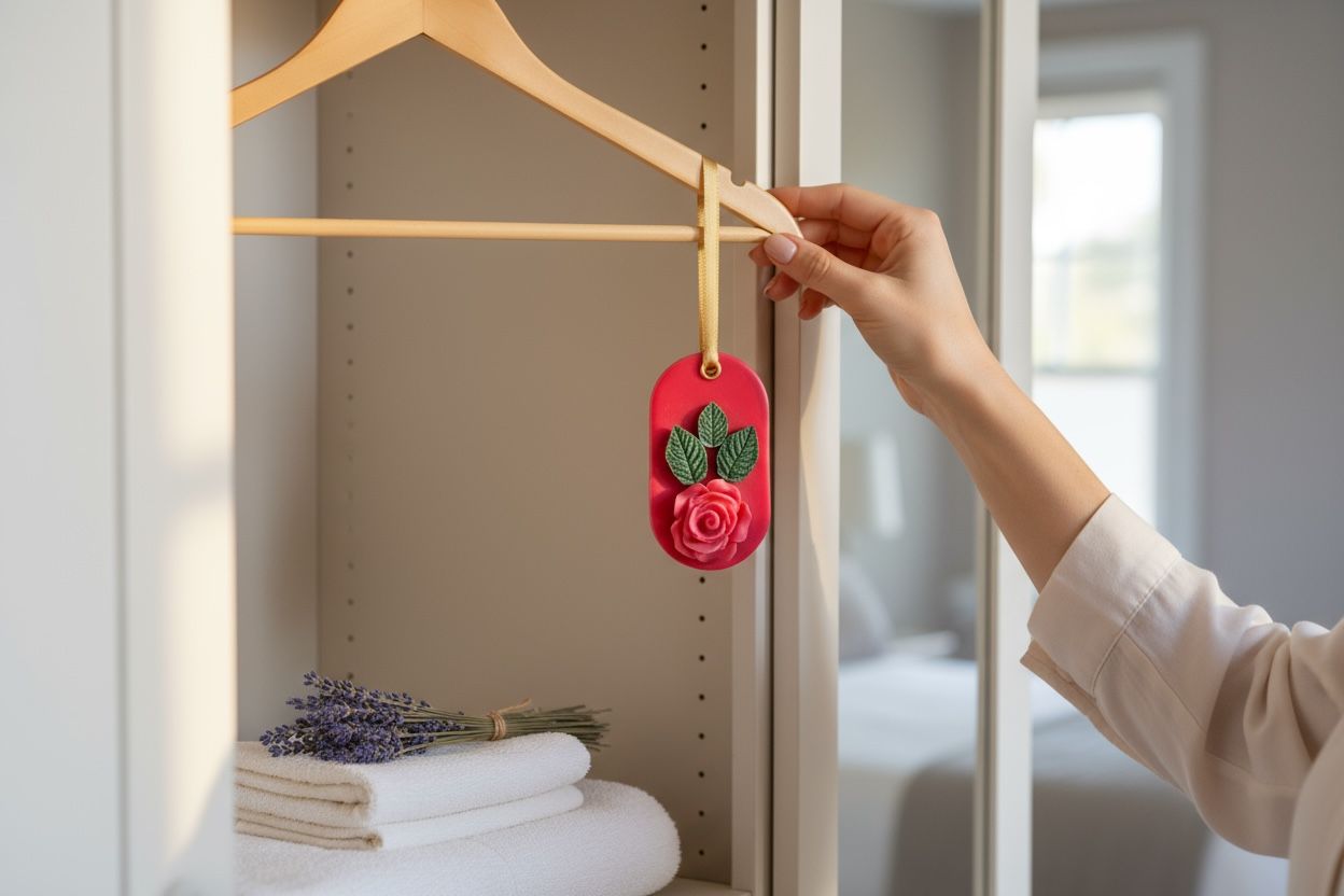 Ashglow Handmade Soy Wax Sachet | Natural Home Fragrance Freshener for Wardrobe, Closets, Drawers, Cupboards, Car & Shoe Racks | Rose, Lavender,Apple Cinnamon & Many More