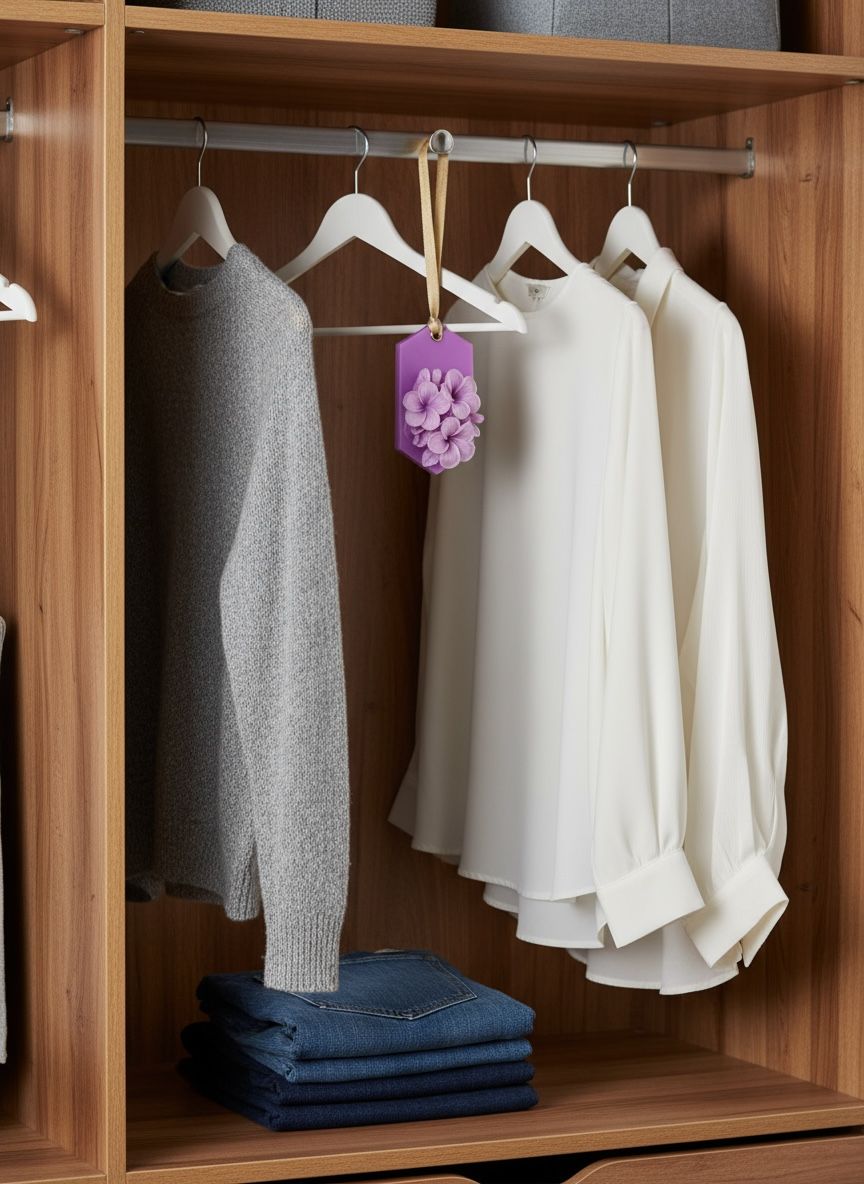 Ashglow Handmade Soy Wax Sachet | Natural Home Fragrance Freshener for Wardrobe, Closets, Drawers, Cupboards, Car & Shoe Racks | Rose, Lavender,Apple Cinnamon & Many More