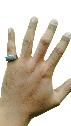 Anillo tipo PLACA en plata 