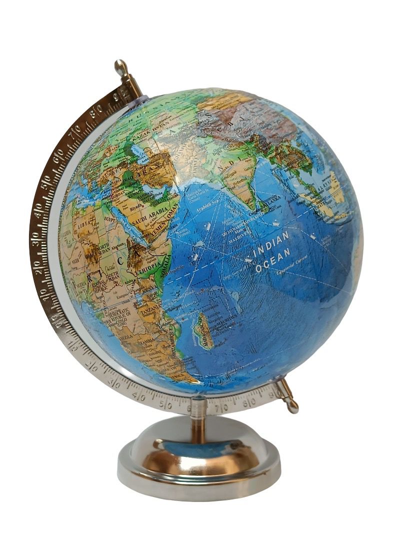 Stylish blue world globe