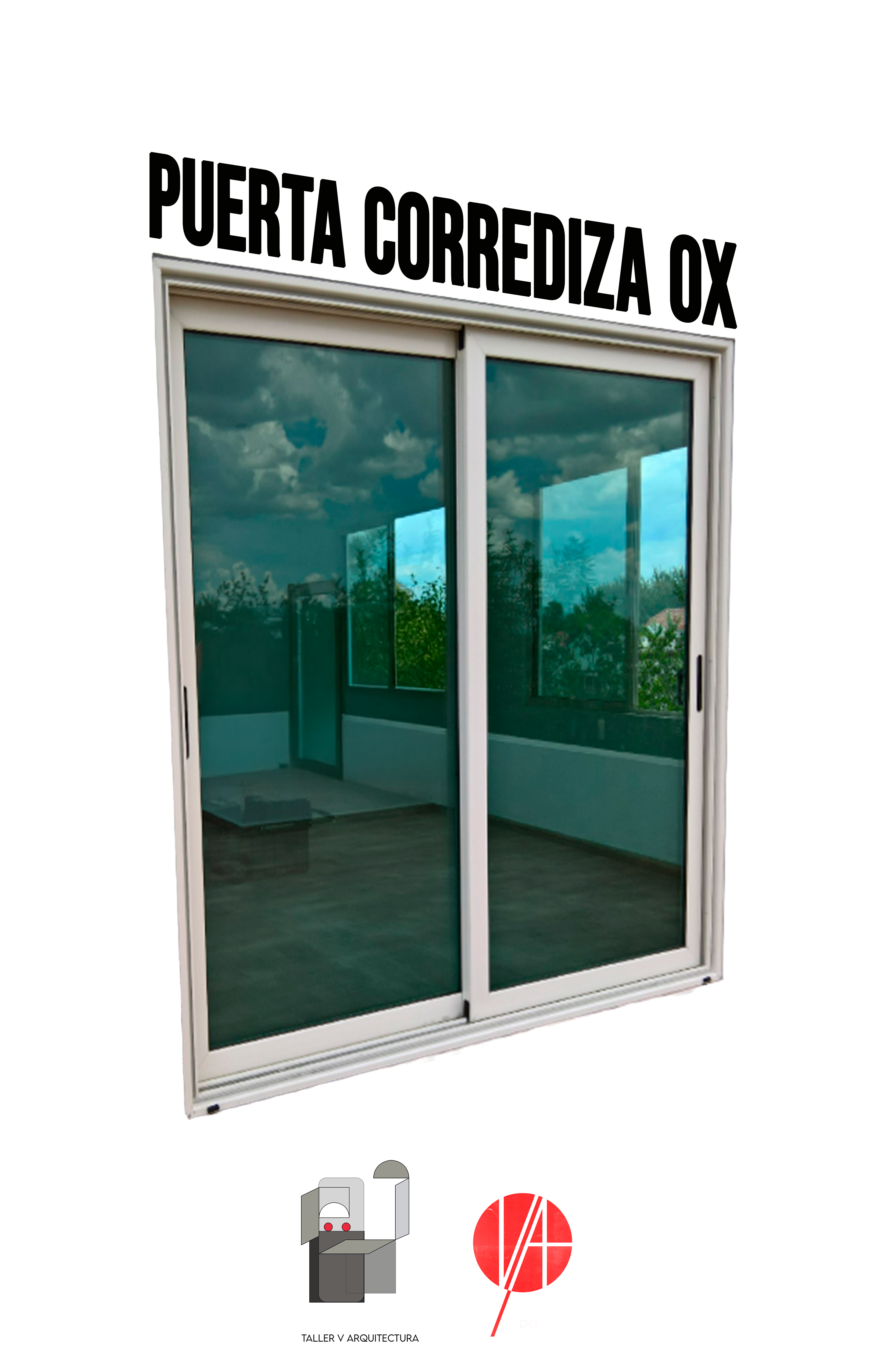 Puerta Corrediza OX sin Mosquitero-Marco 98 Linea Europea