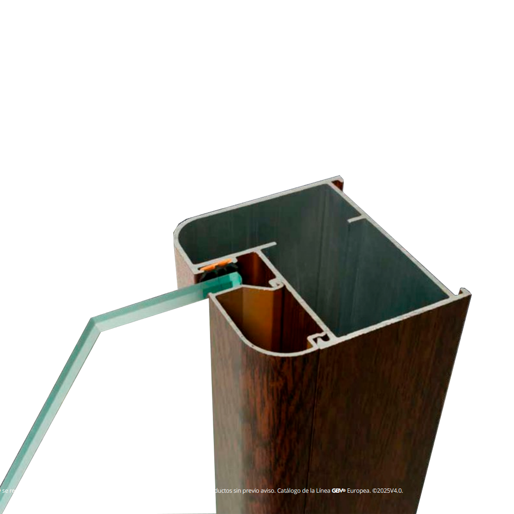 Ventana Fija Curvo 60 Linea Europea