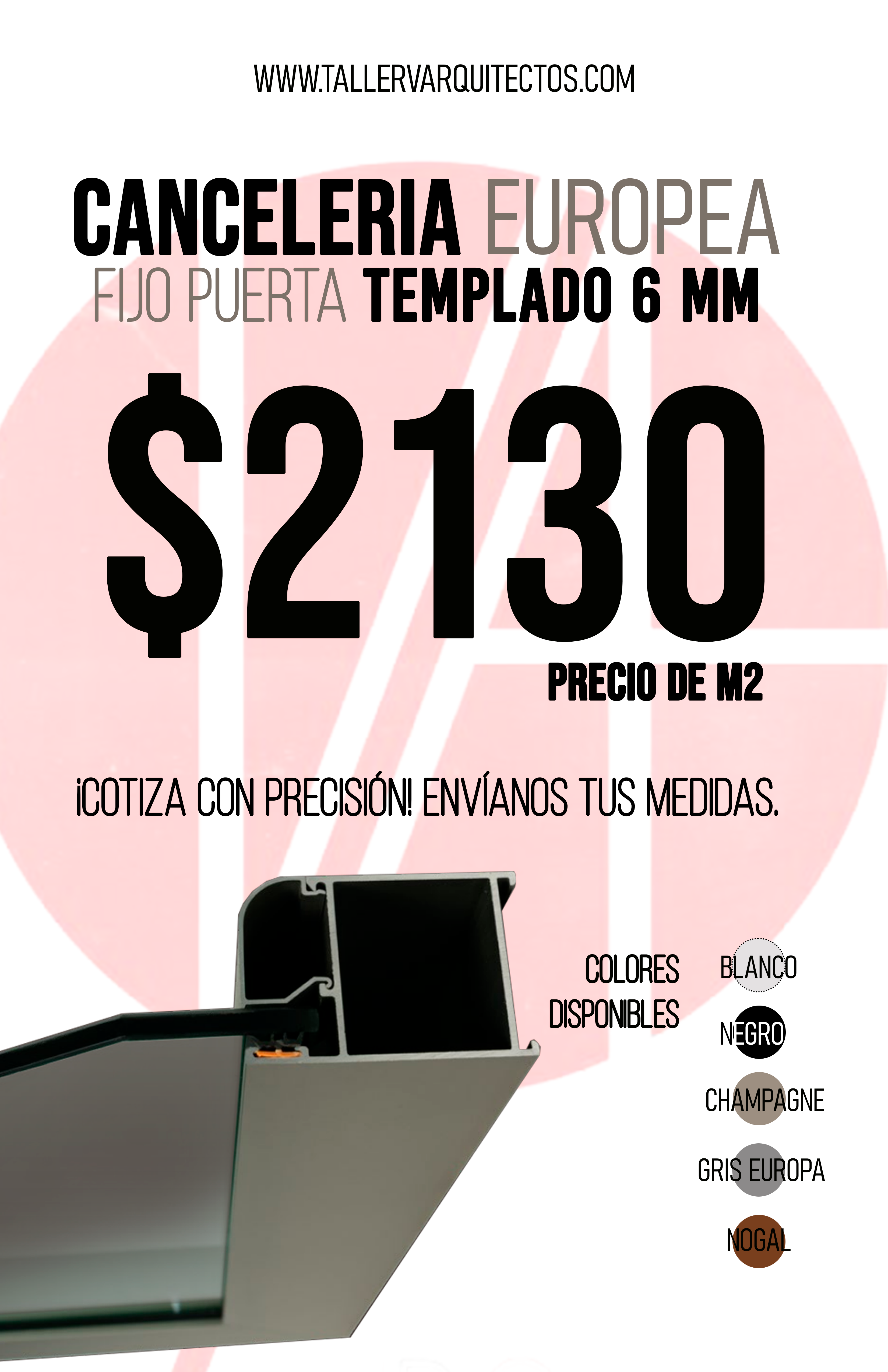 Ventana Fija Puerta 40 Linea Europea