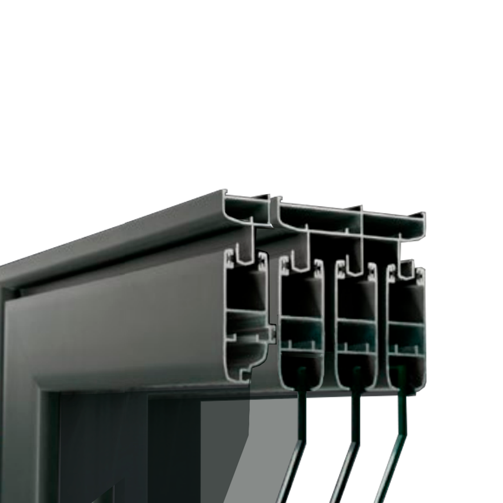 Ventana Corrediza XOX con Mosquitero-Marco 63 Linea Europea 