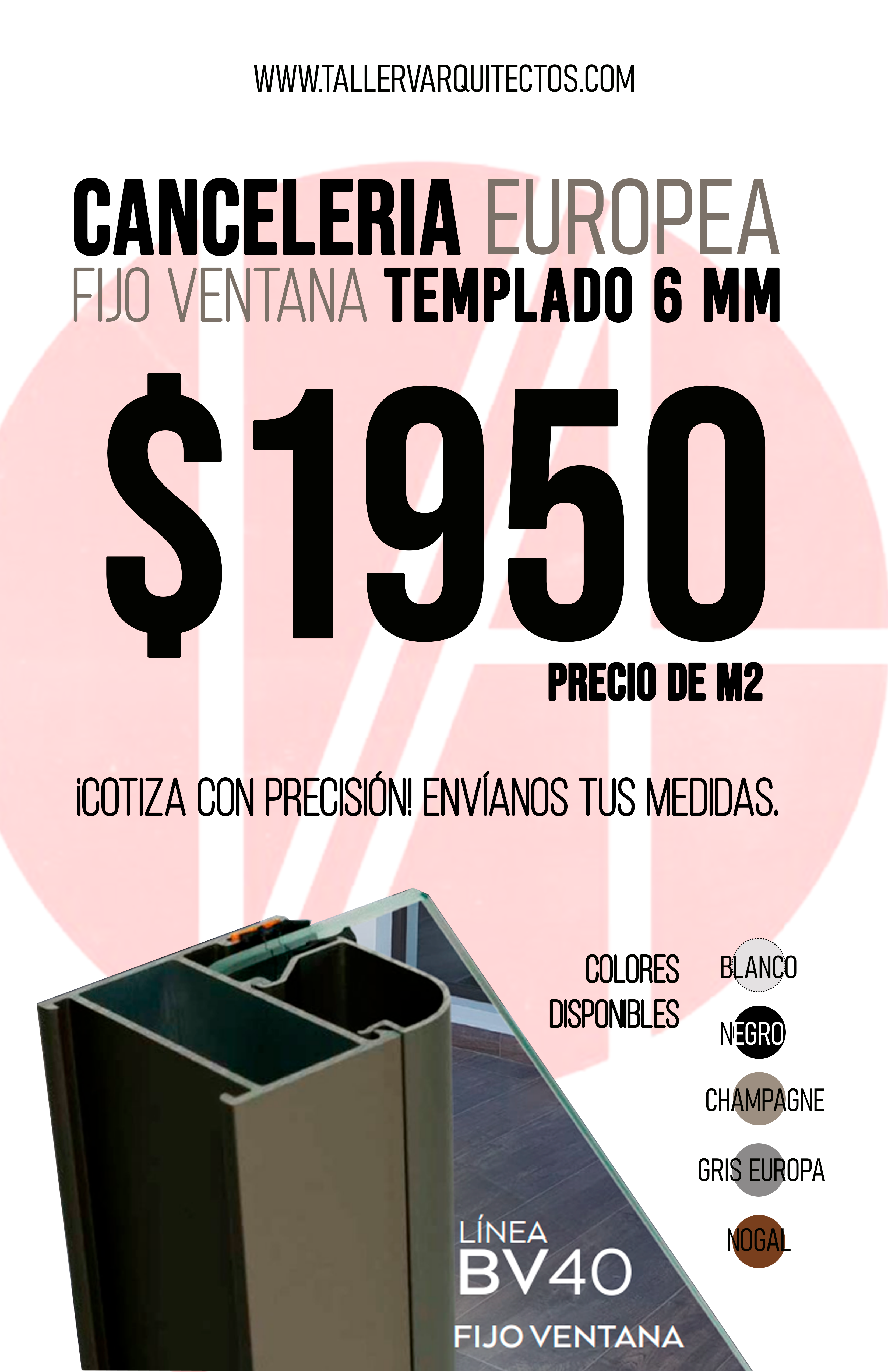 Ventana Fija 40 Linea Europea