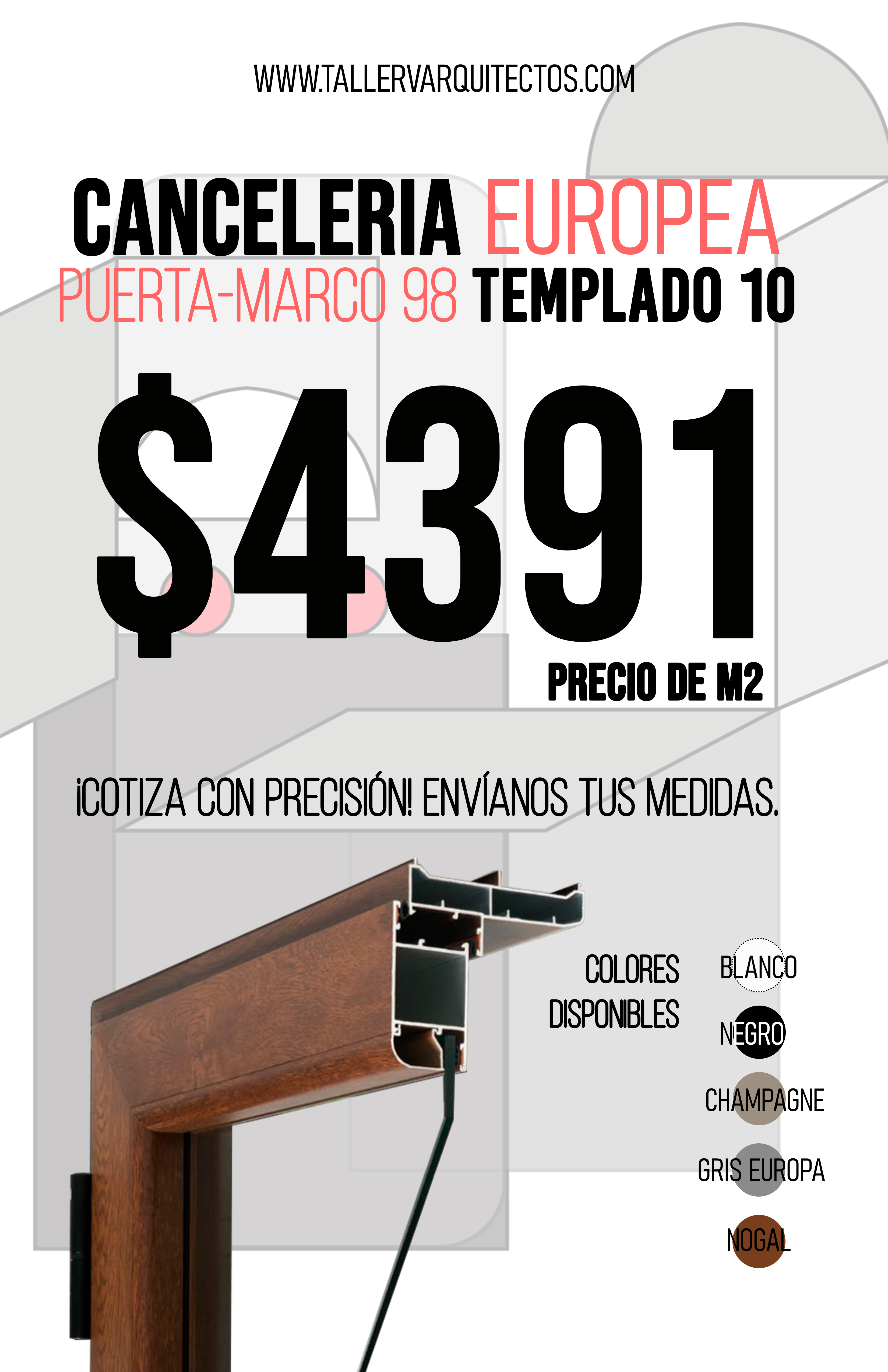 Puerta Batiente-Marco 98 Linea Europea