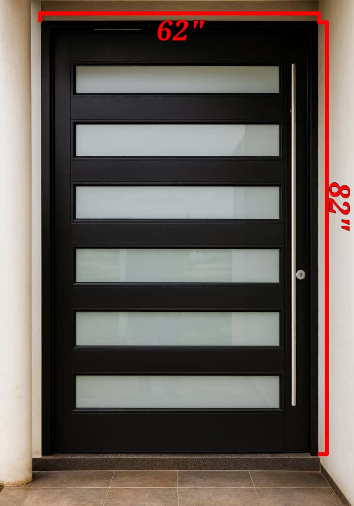 SWLLC Pivot Door Zebra Stripes