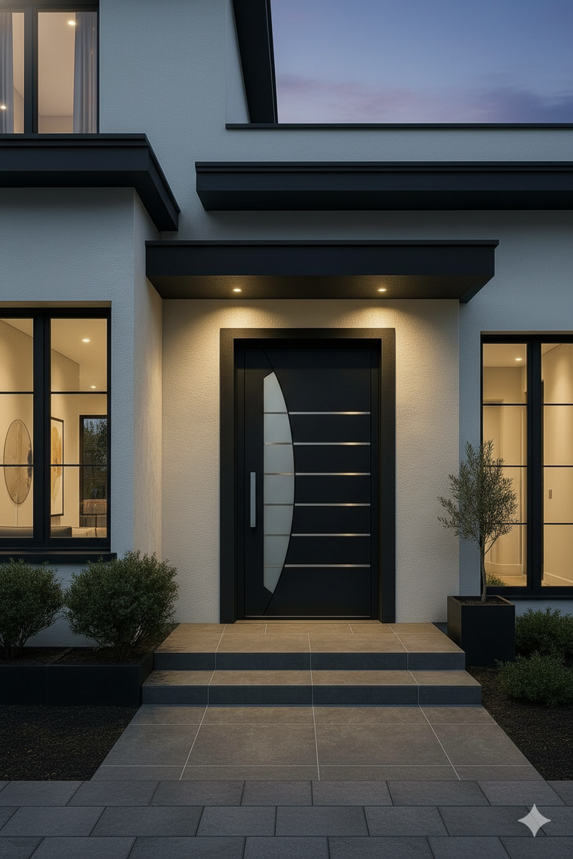 Curved Design Pivot Door