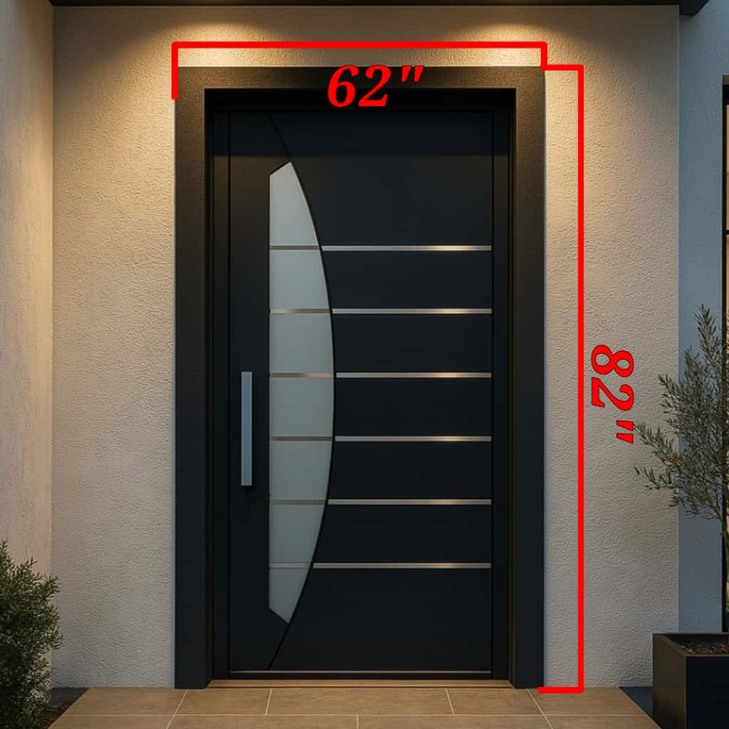 Curved Design Pivot Door