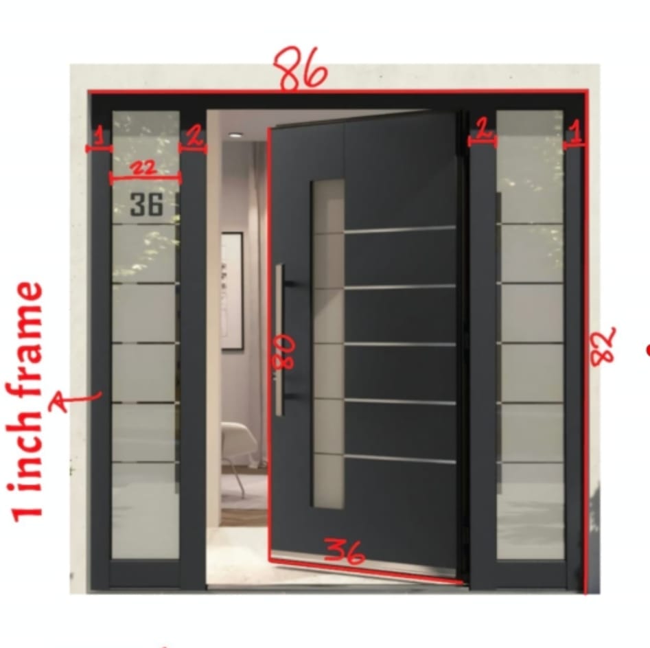 SWLLC Classic Door with 2 Panels PLUS