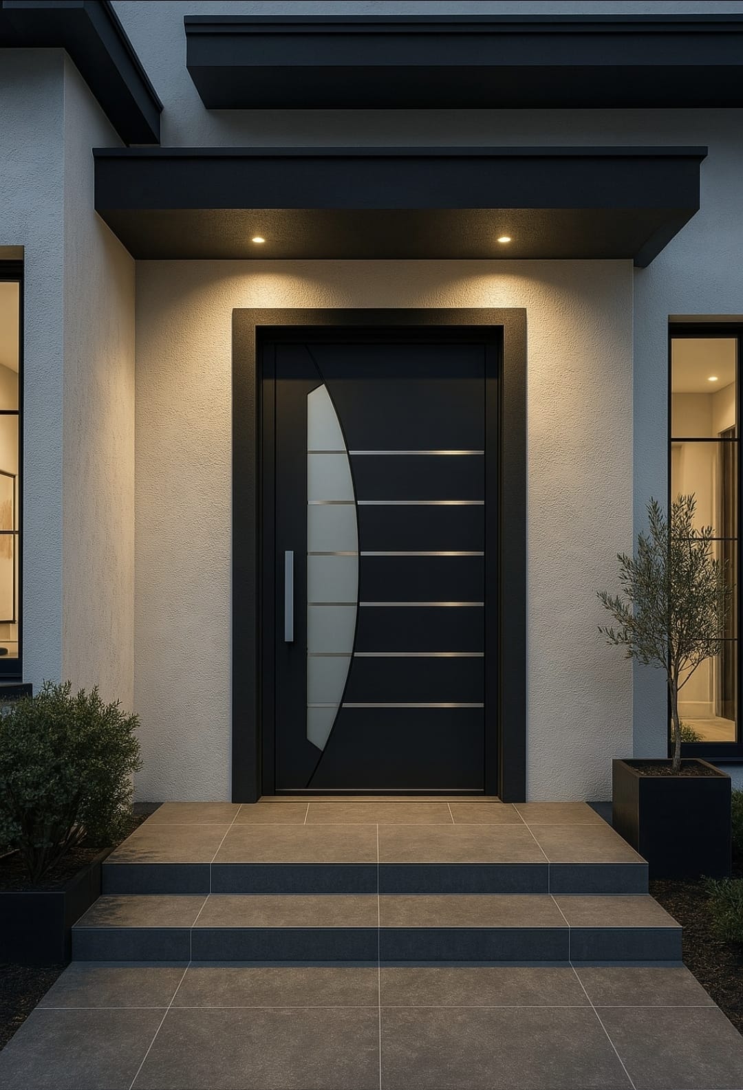 Curved Design Pivot Door