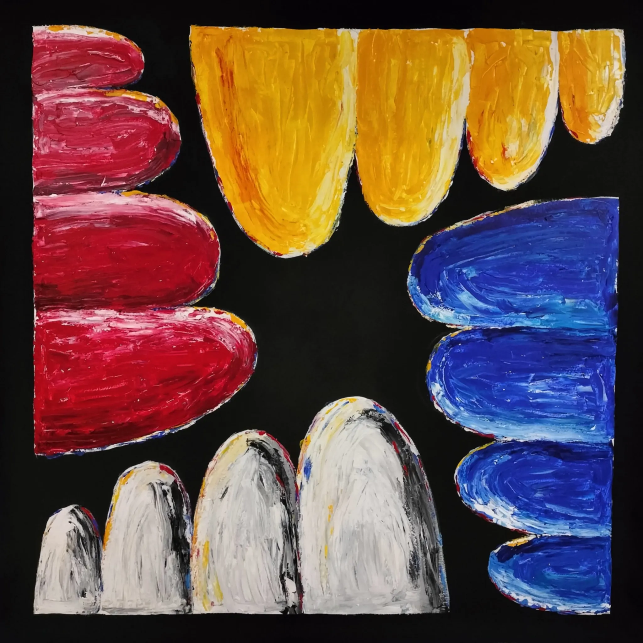 Abstract Colorful Canvas Painting