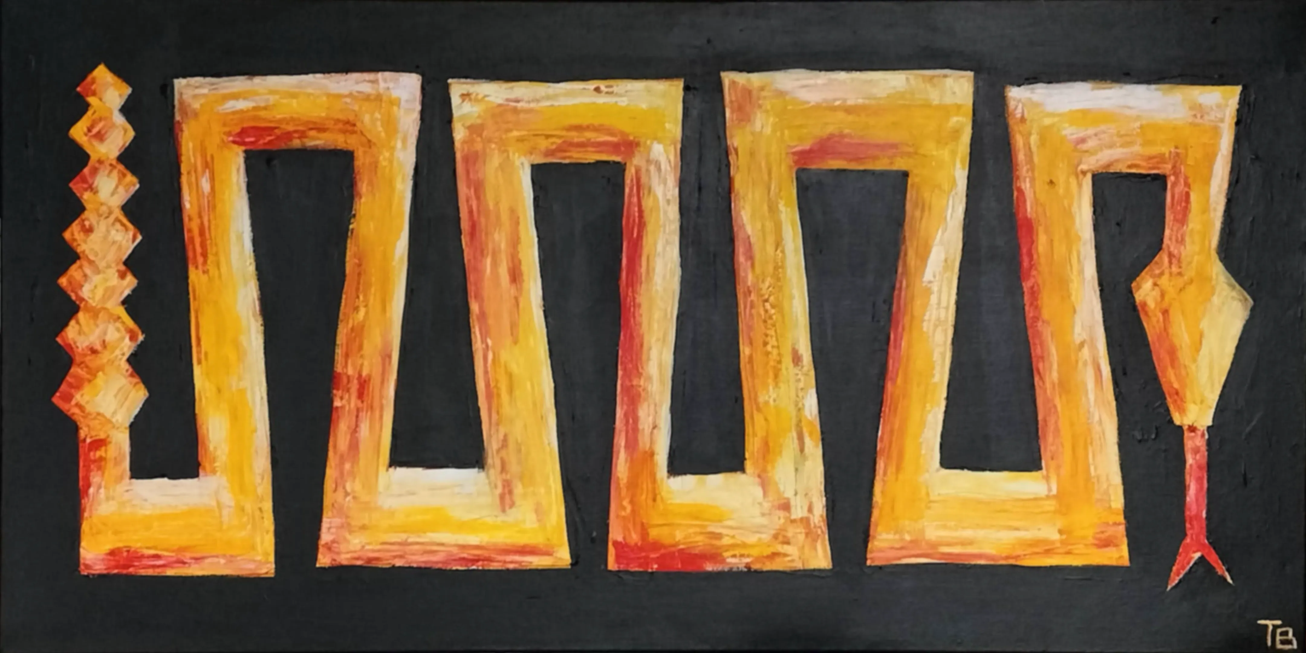 Abstract Geometric Painting