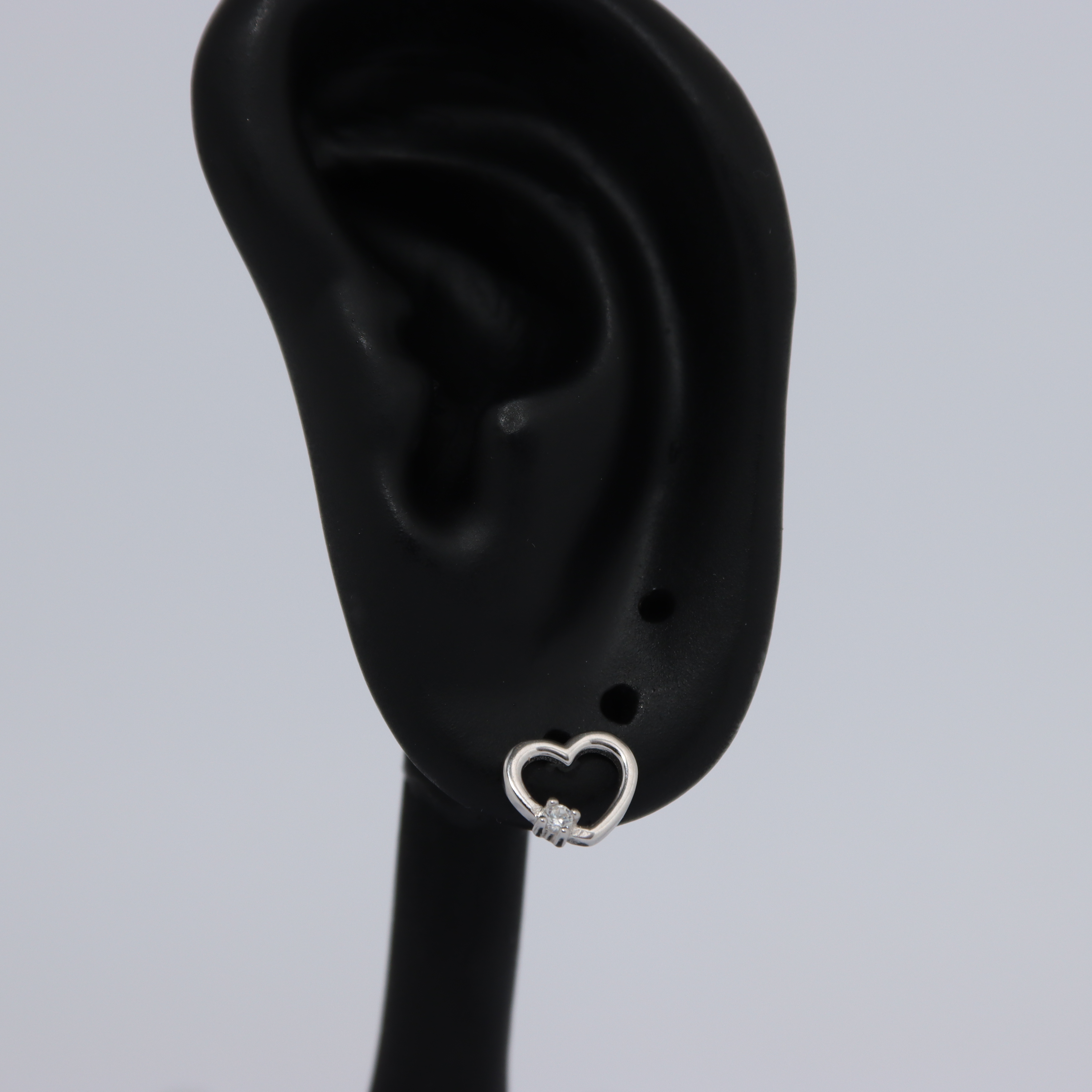 Conjunto Coração em Prata 925 com Zircónias – Colar e Brincos