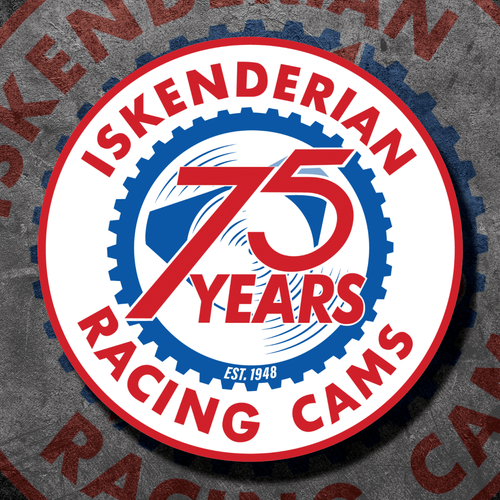 Iskenderian Racing Cams 75th Anniversary Logo