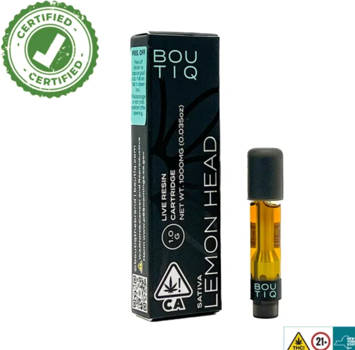 Watermelon Ice Boutiq Carts – 1G Live Resin Cartridge – Hybrid