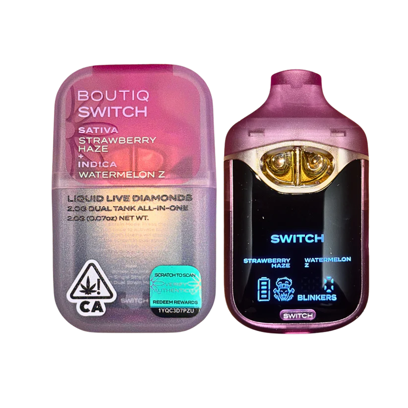 BOUTIQ SWITCH V4 GLOW EDITION - STRAWBERRY HAZE x WATERMELON Z 2G DUAL TANK DISPOSABLE