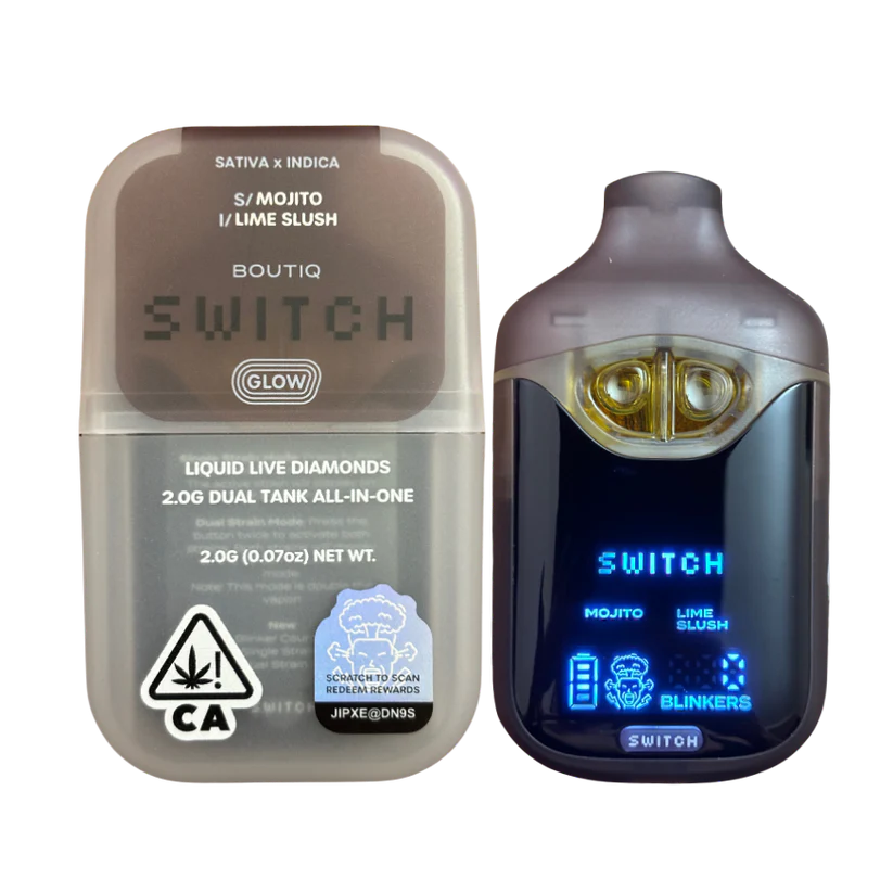 BOUTIQ SWITCH V4 GLOW EDITION - MOJITO x LIME SLUSH DUAL TANK DISPOSABLE