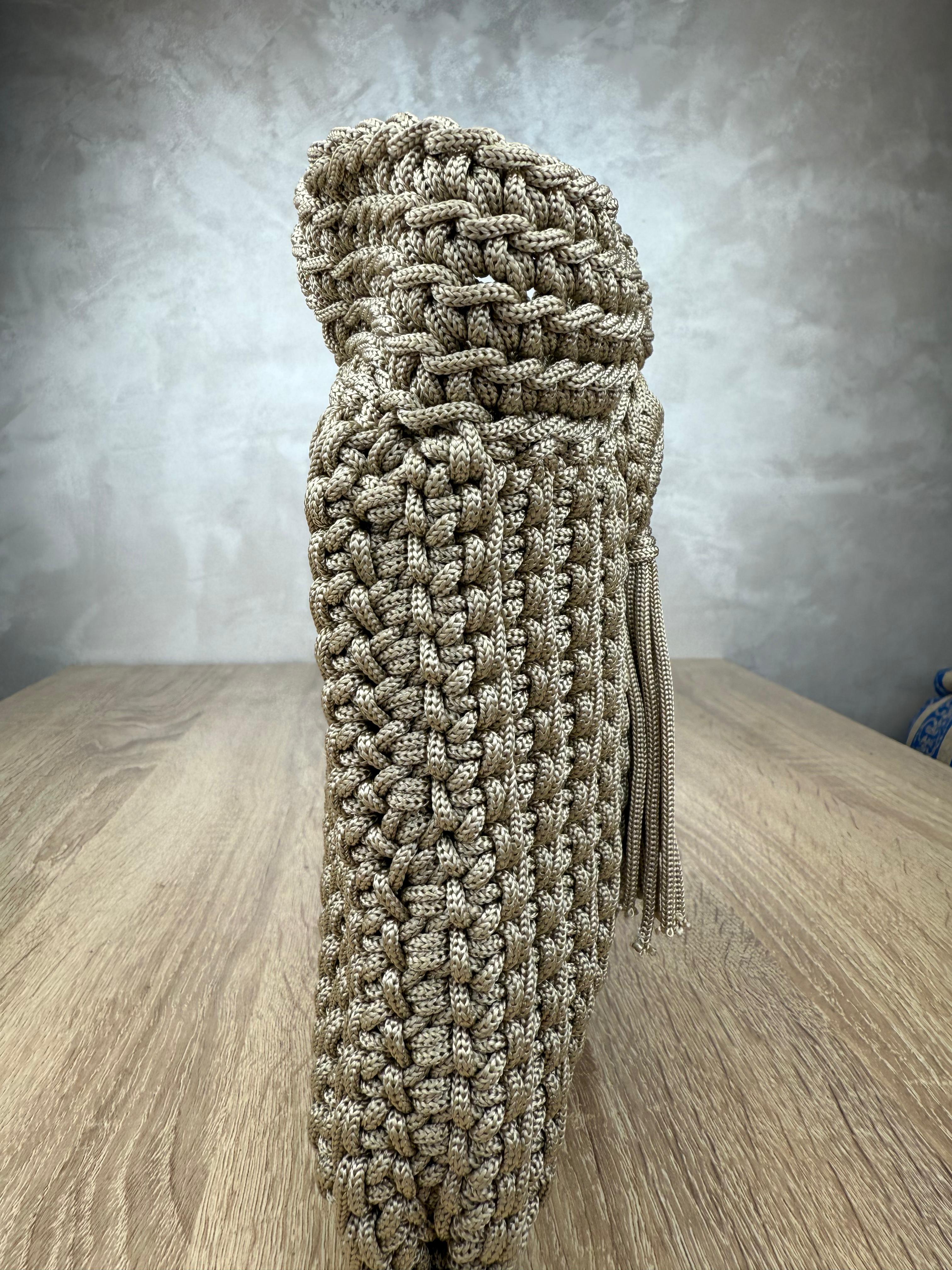 Pochette Cabas Tressé 