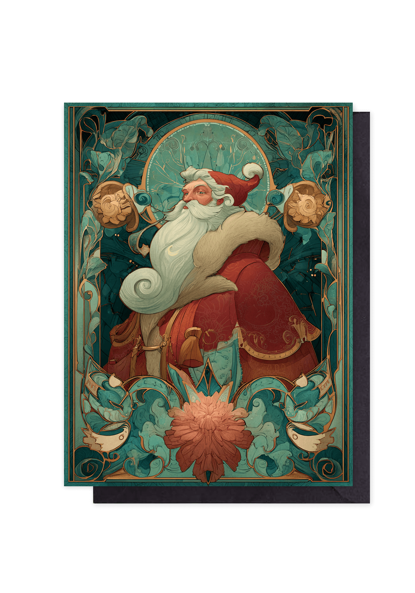 Santa Art Nouveau