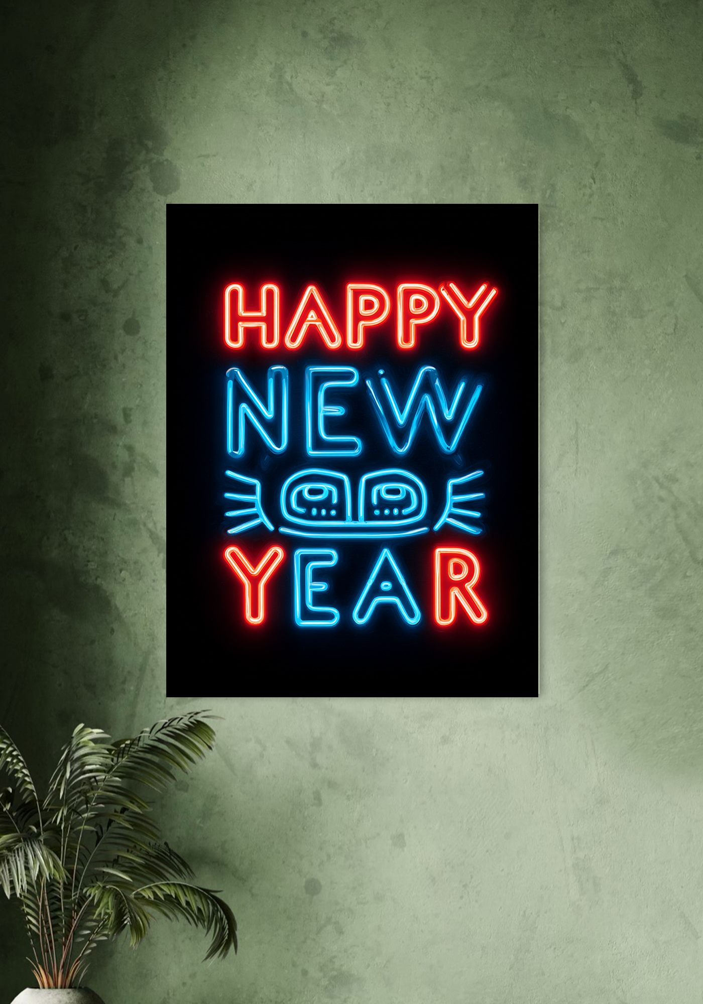 Neon Happy New Year