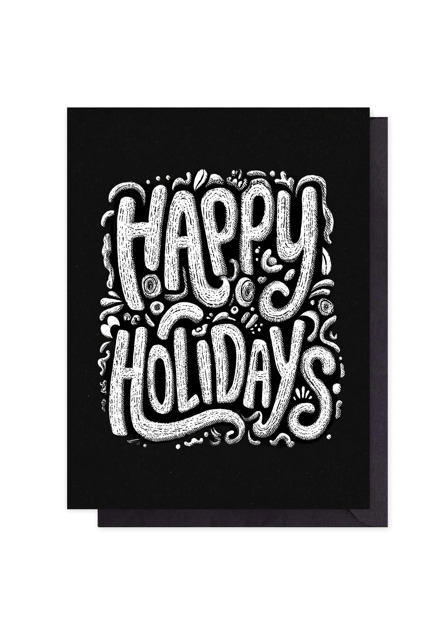 Happy Holidays Black