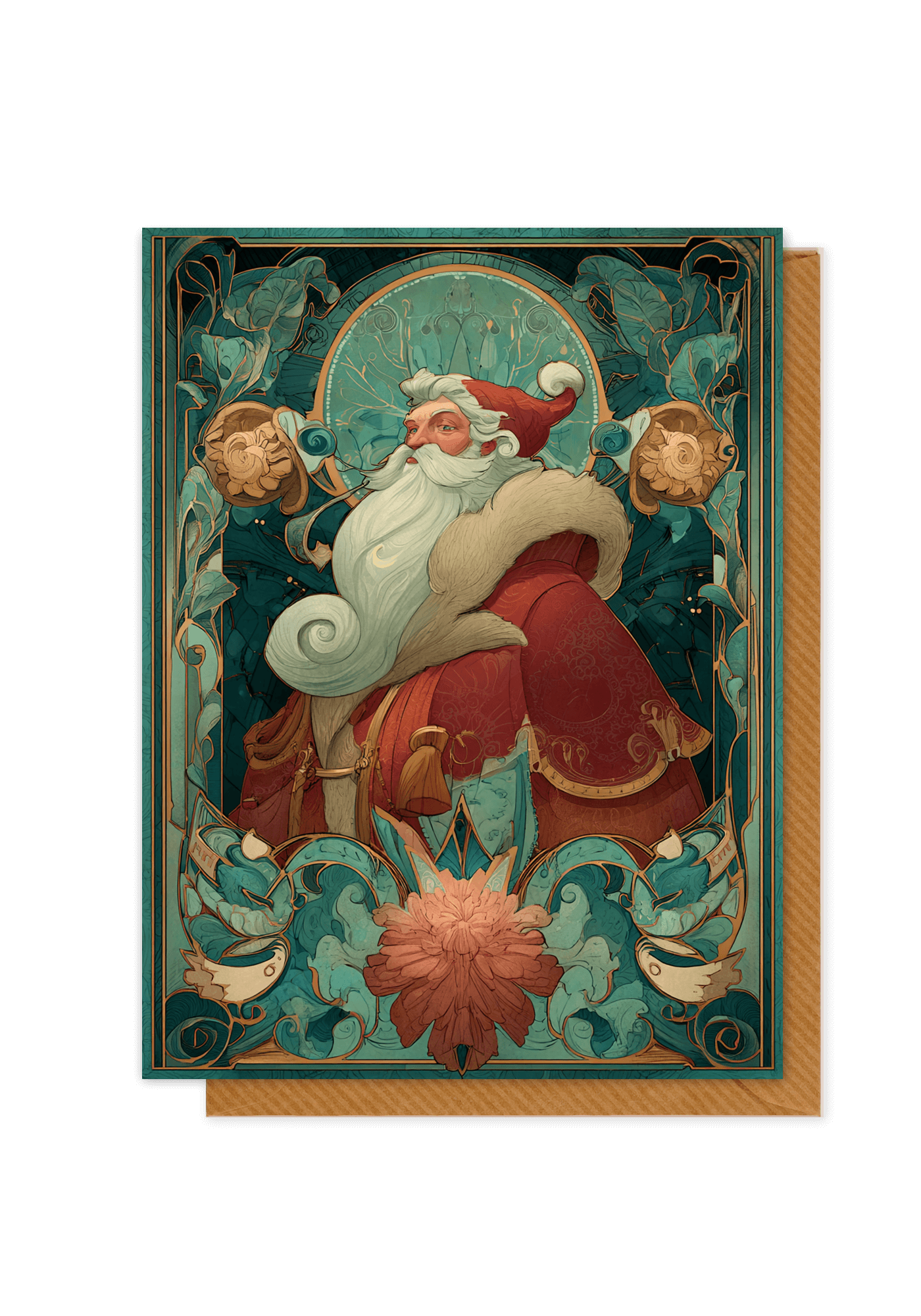 Santa Art Nouveau