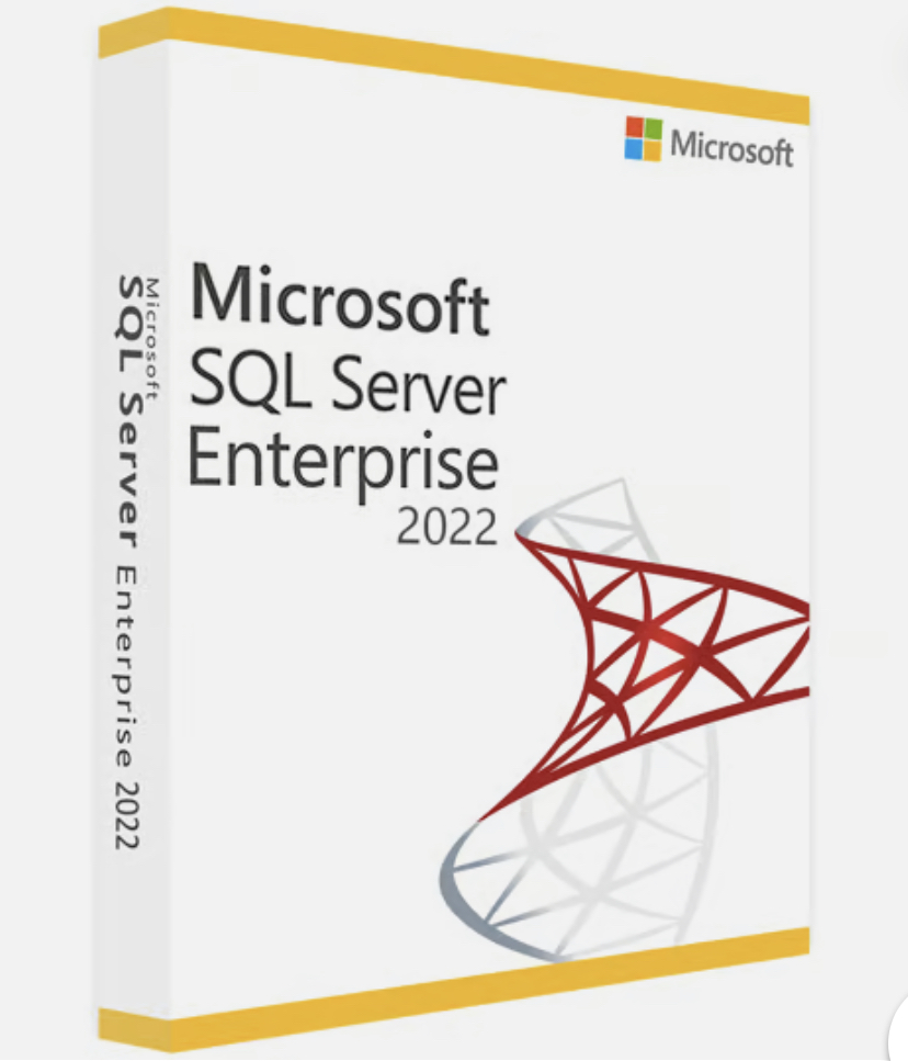Microsoft SQL Server 2022 Enterprise Unlimited Cores with Unlimited CALs and DVD
