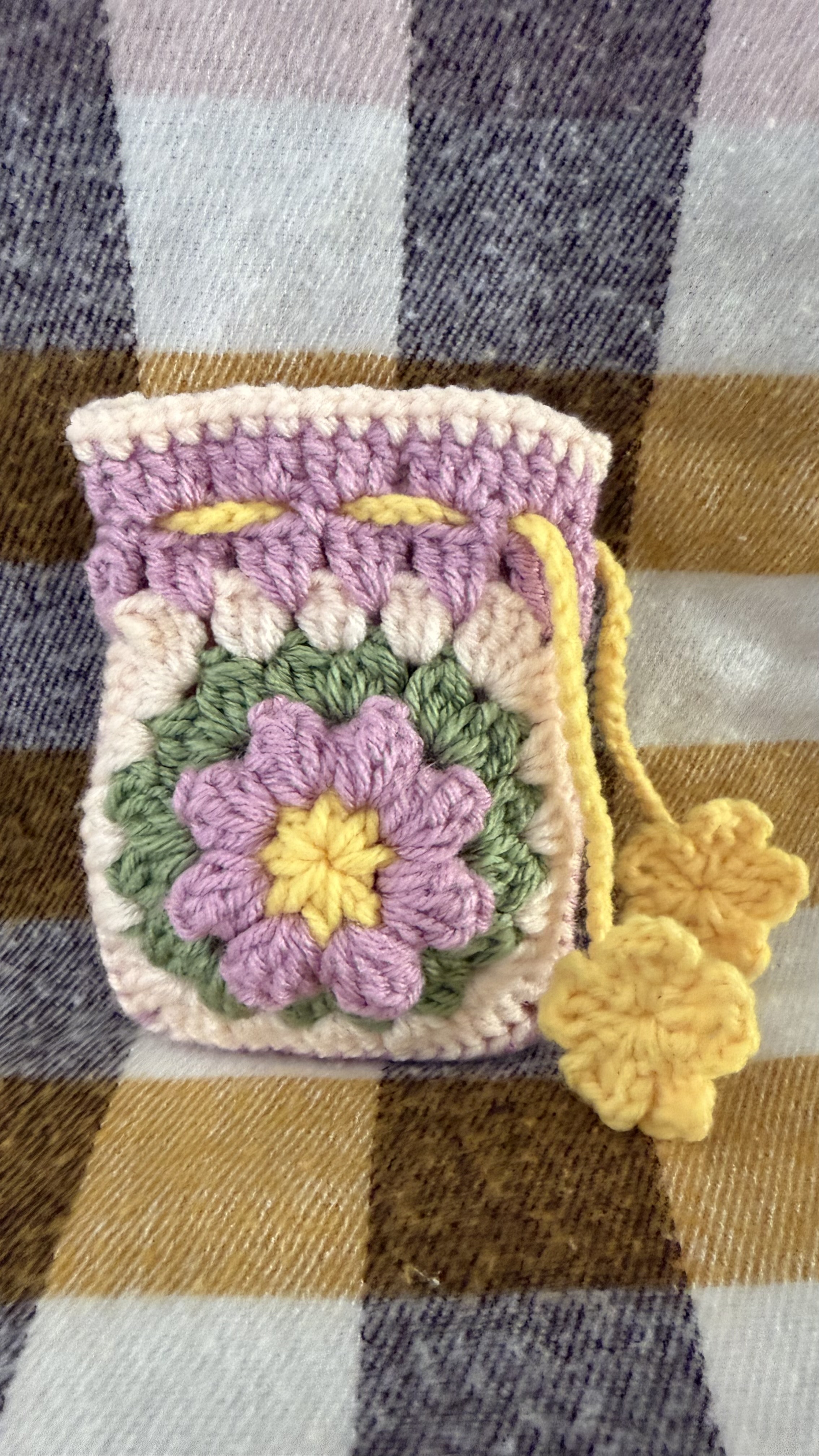 Crochet Flower Pouch