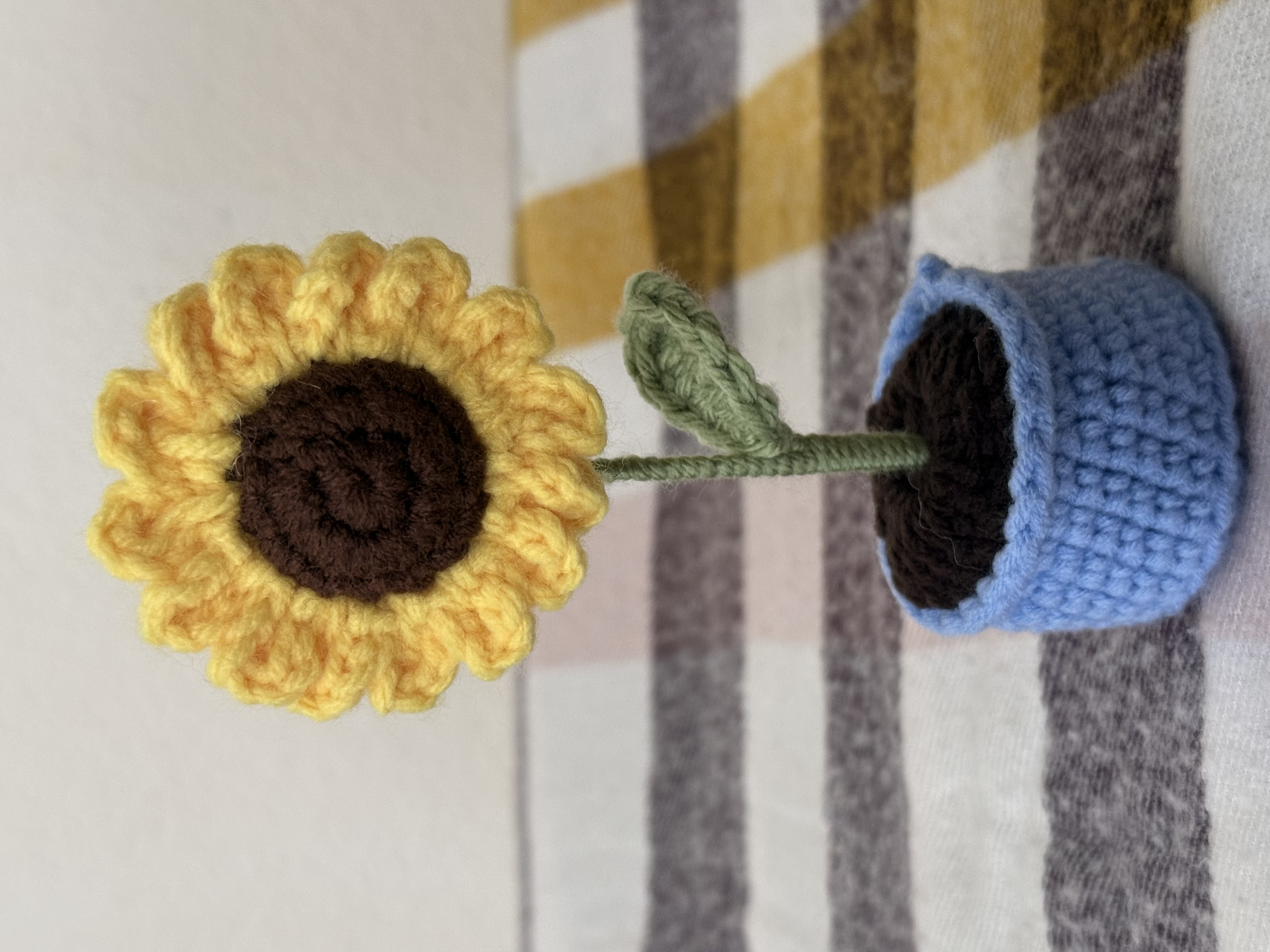 Knitted Sunflower Decoration