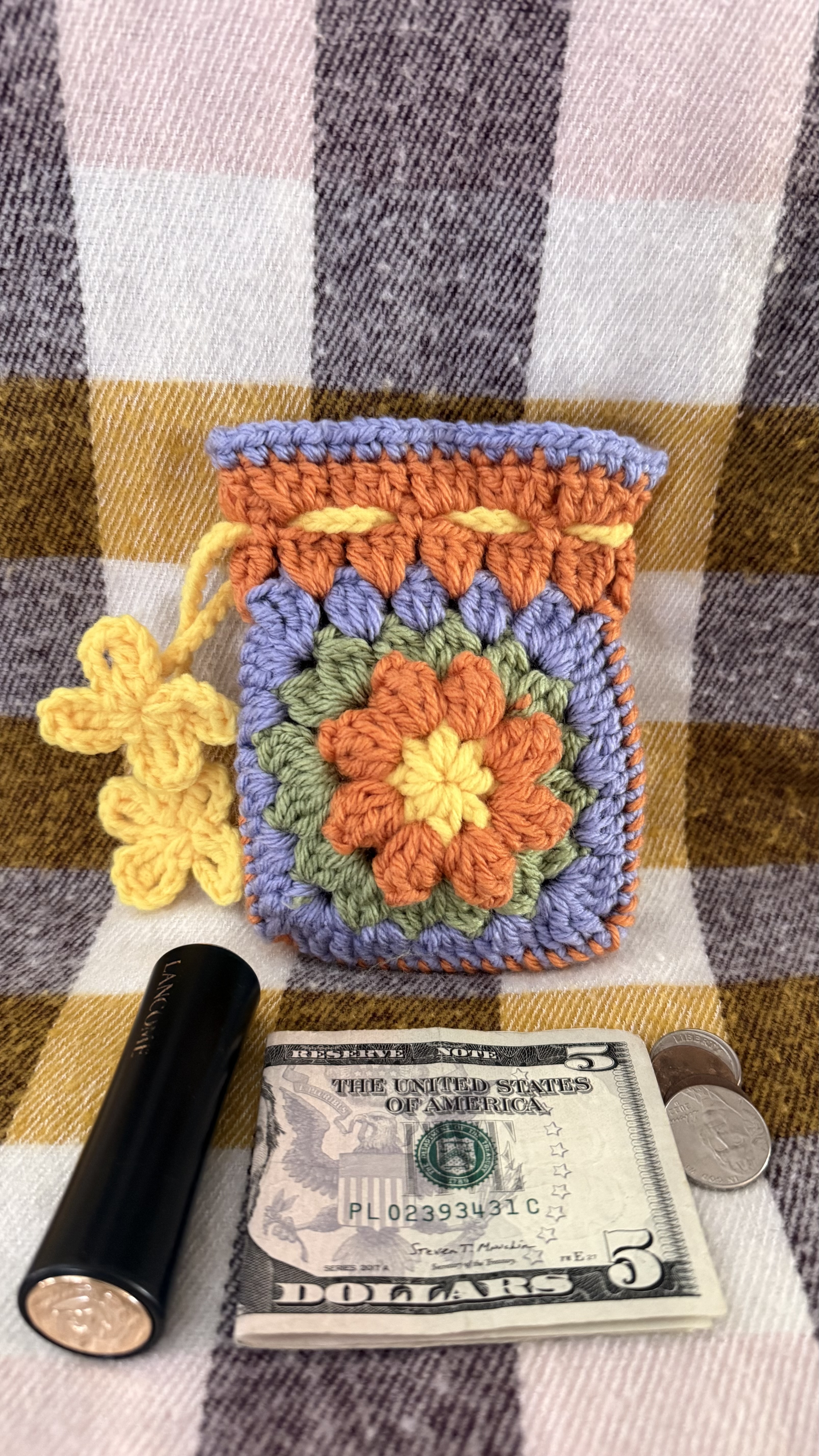 Handmade Crochet Coin Pouch