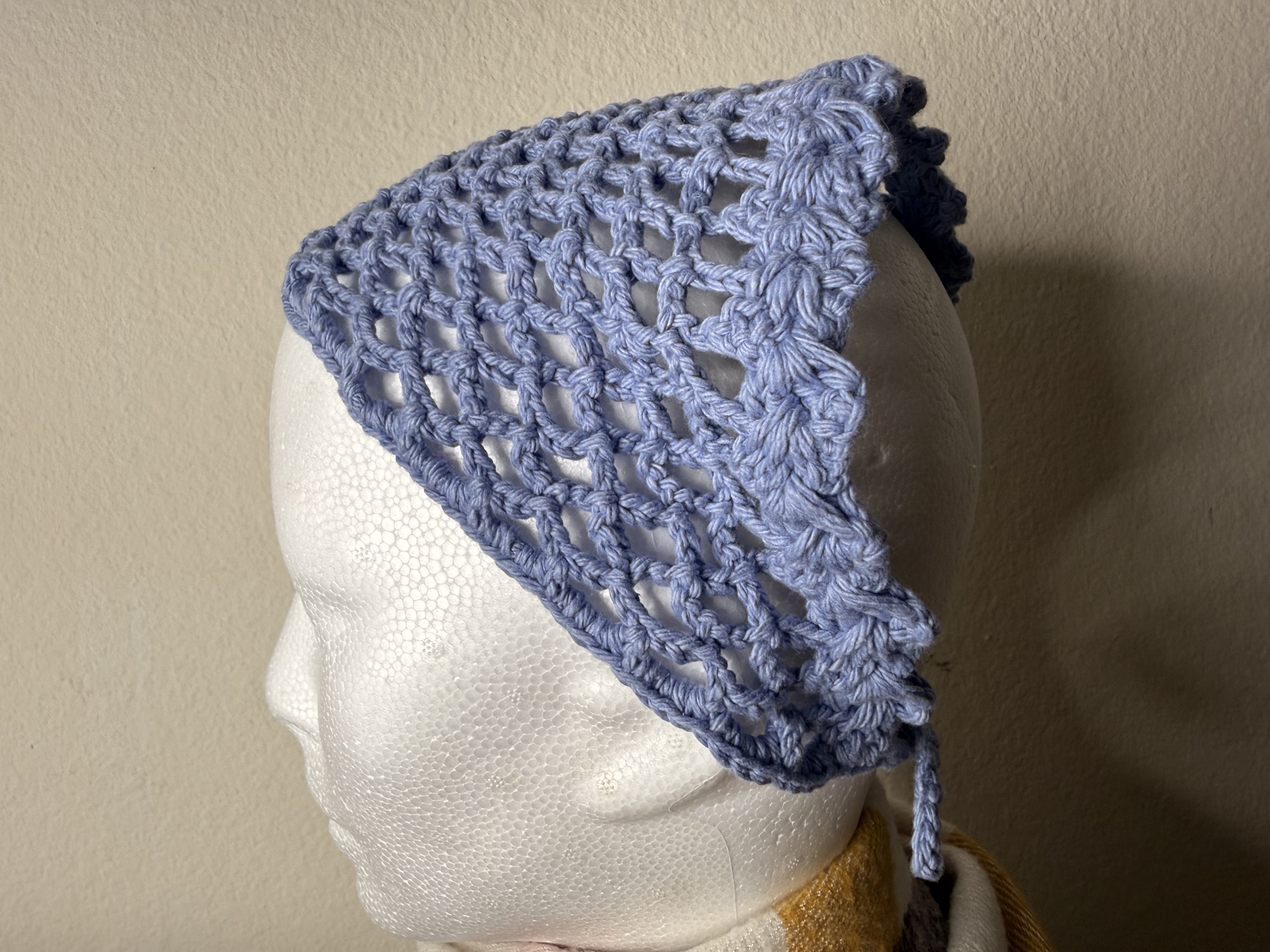Crochet Lace Head Scarf