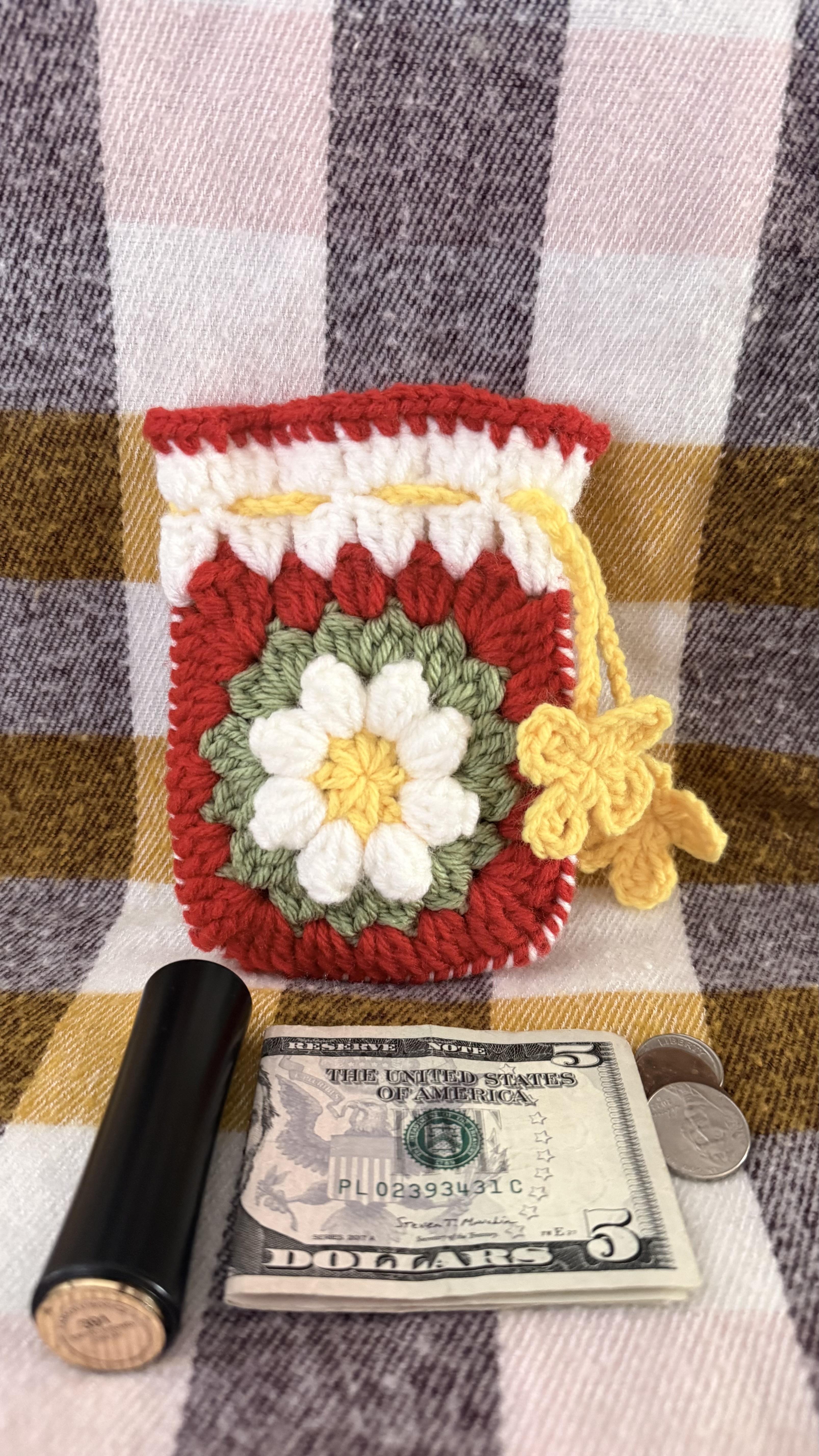 Handmade Crochet Coin Pouch