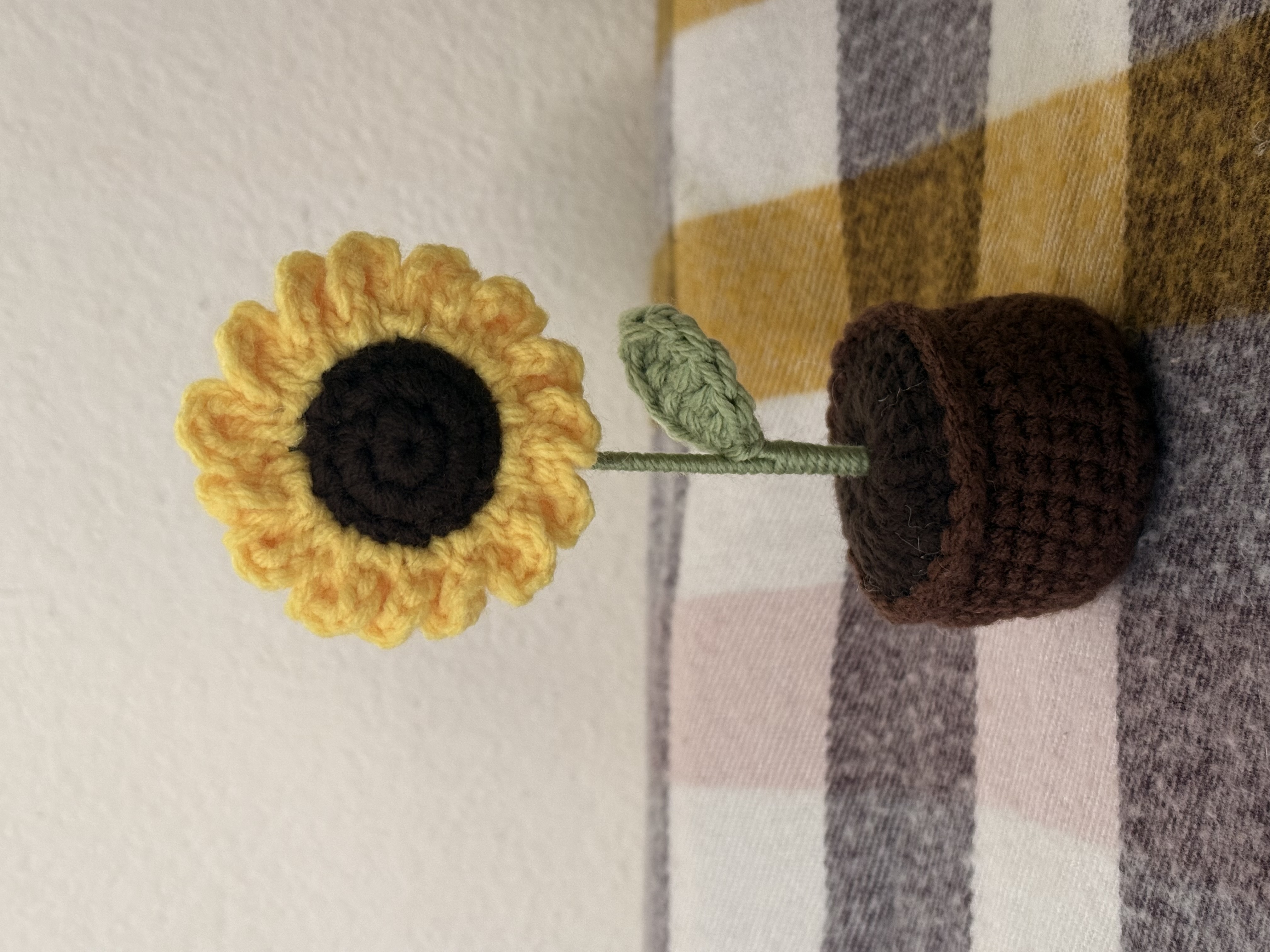 Crochet Sunflower in Pot