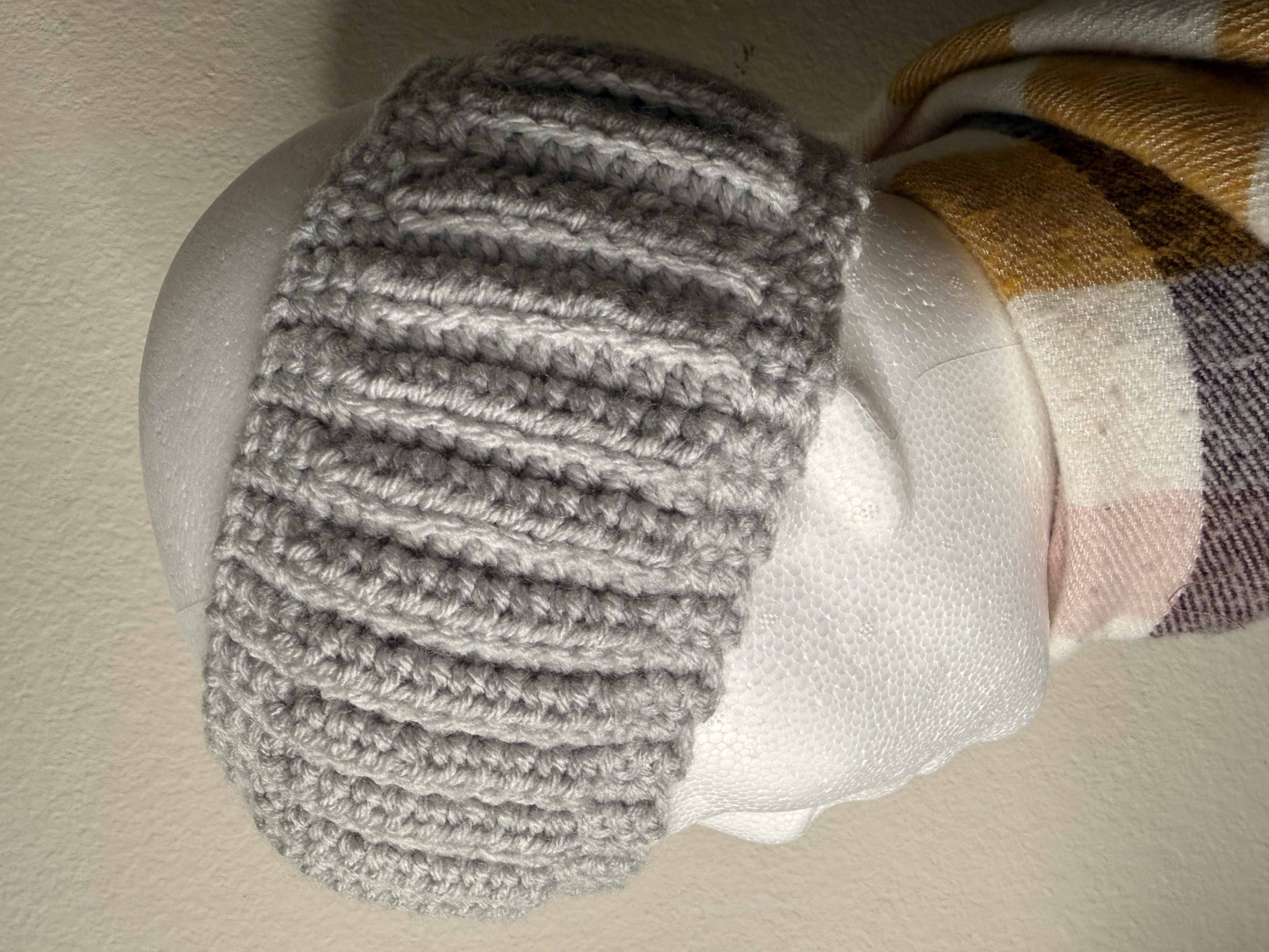 Chunky Knit Grey Headband