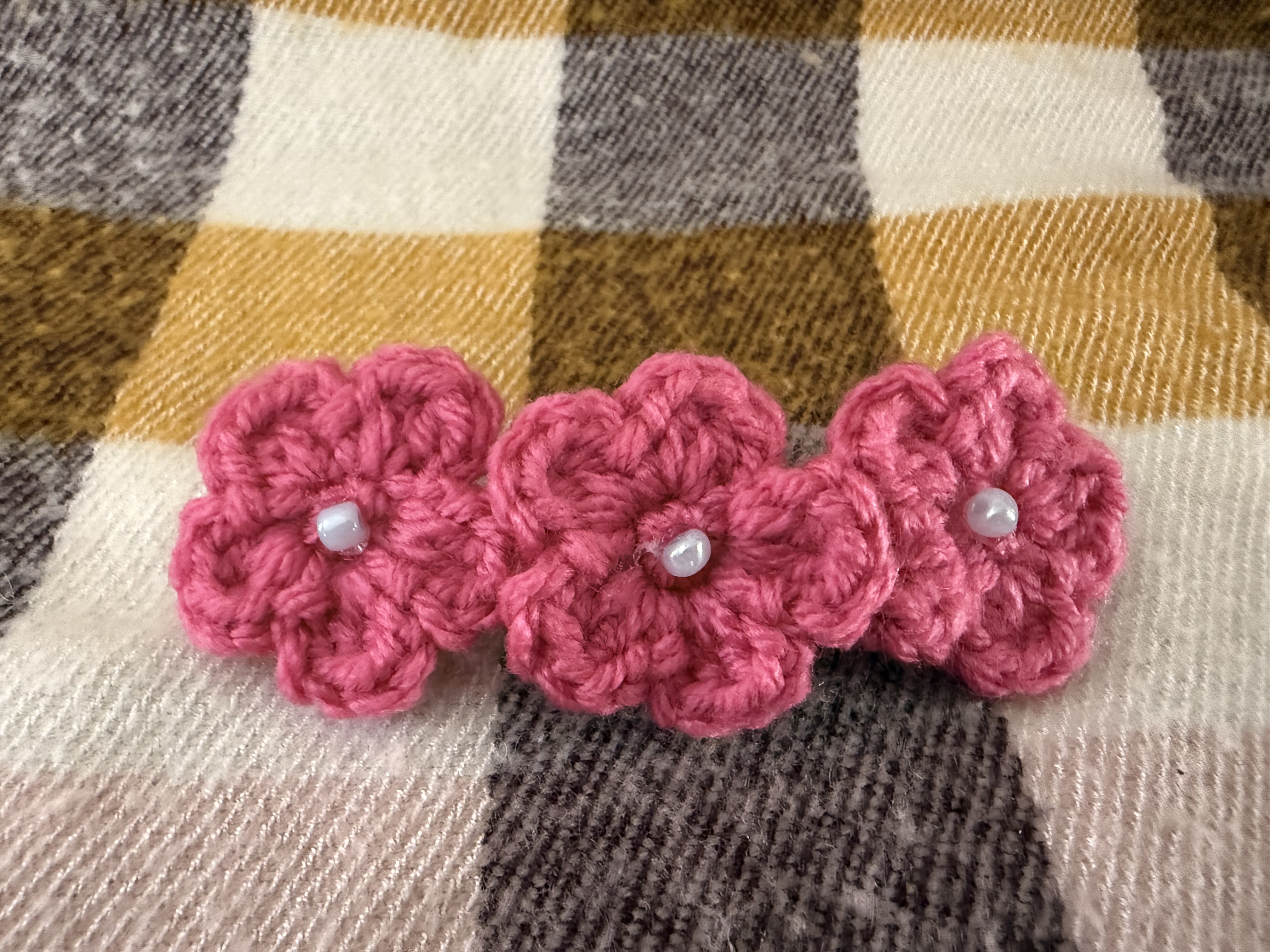 Crochet Flower Brooch