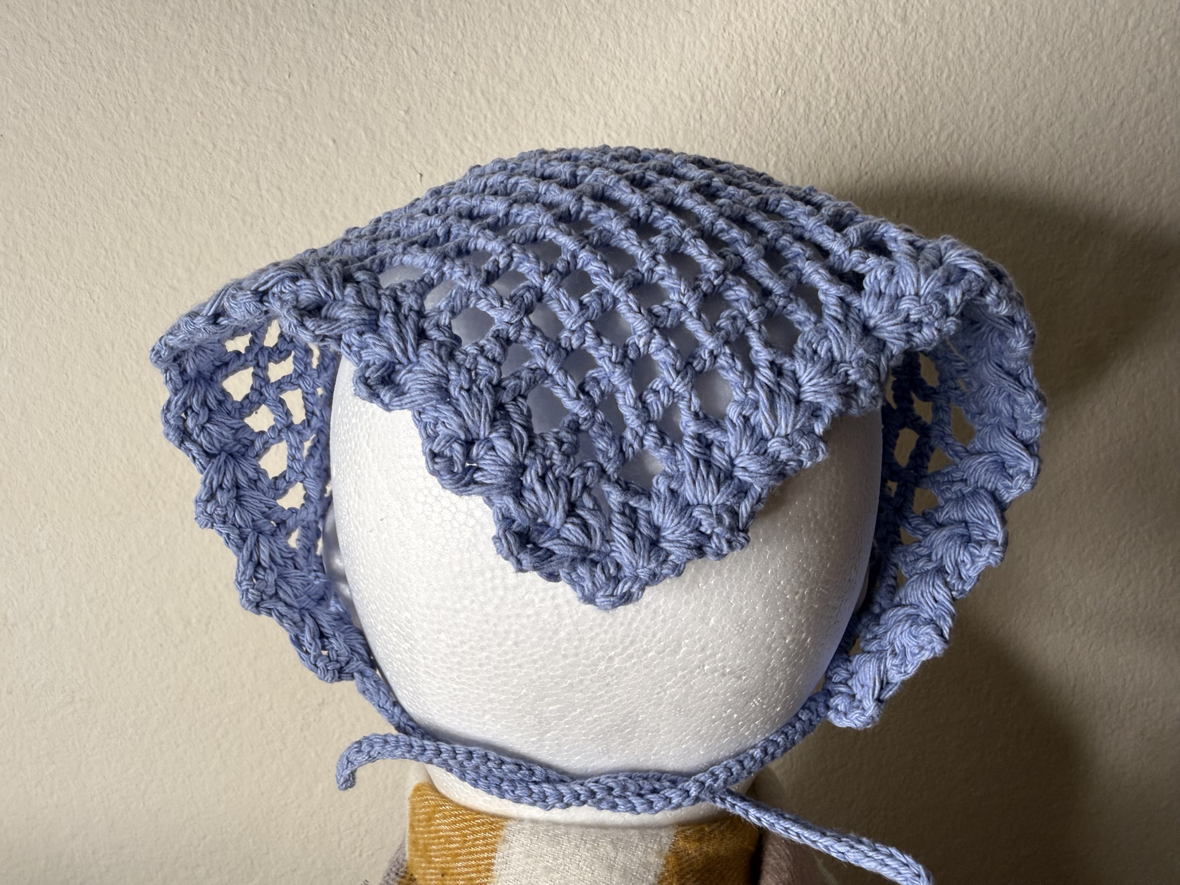 Crochet Lace Head Scarf