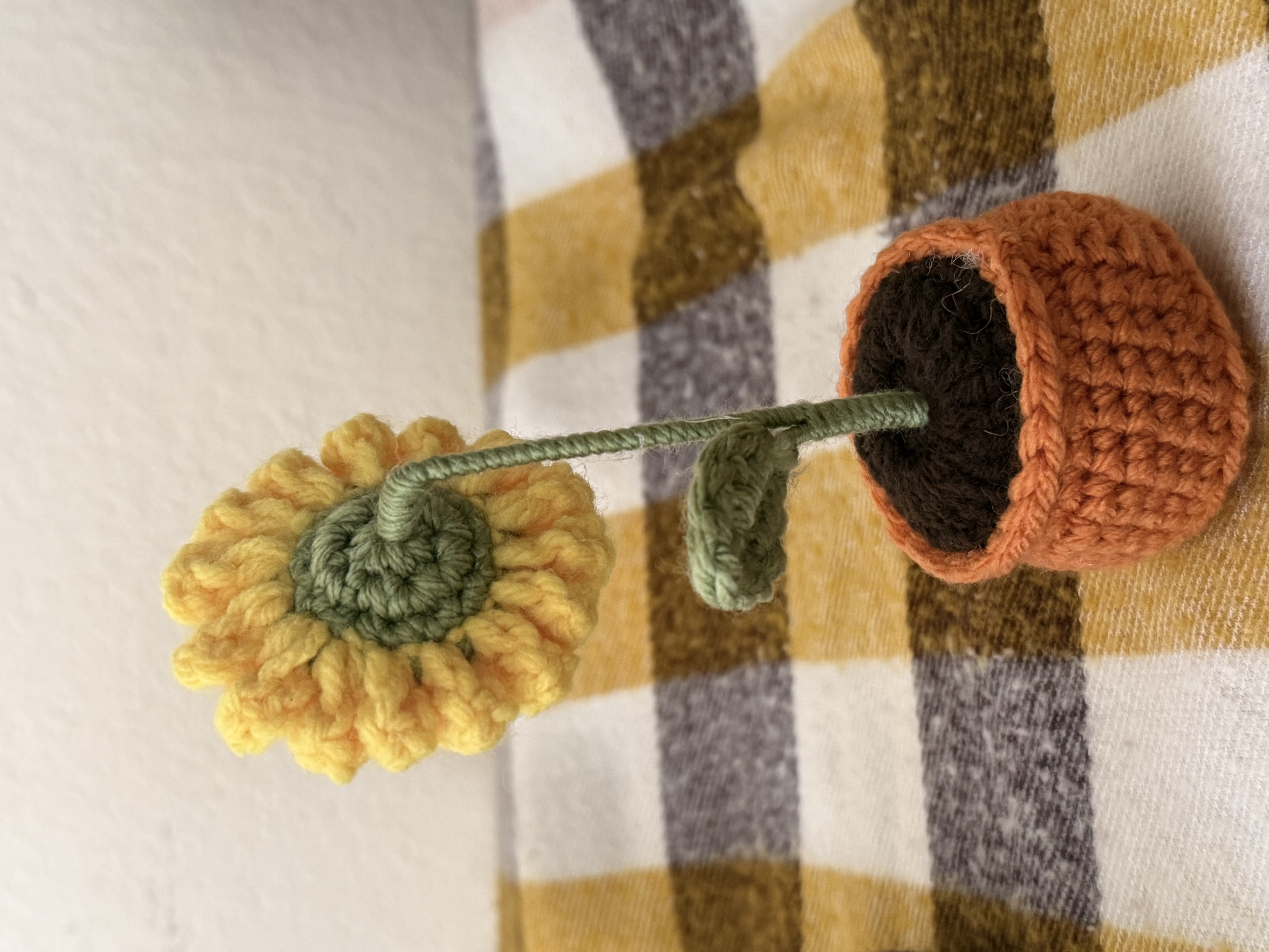 Crocheted Sunflower Decor