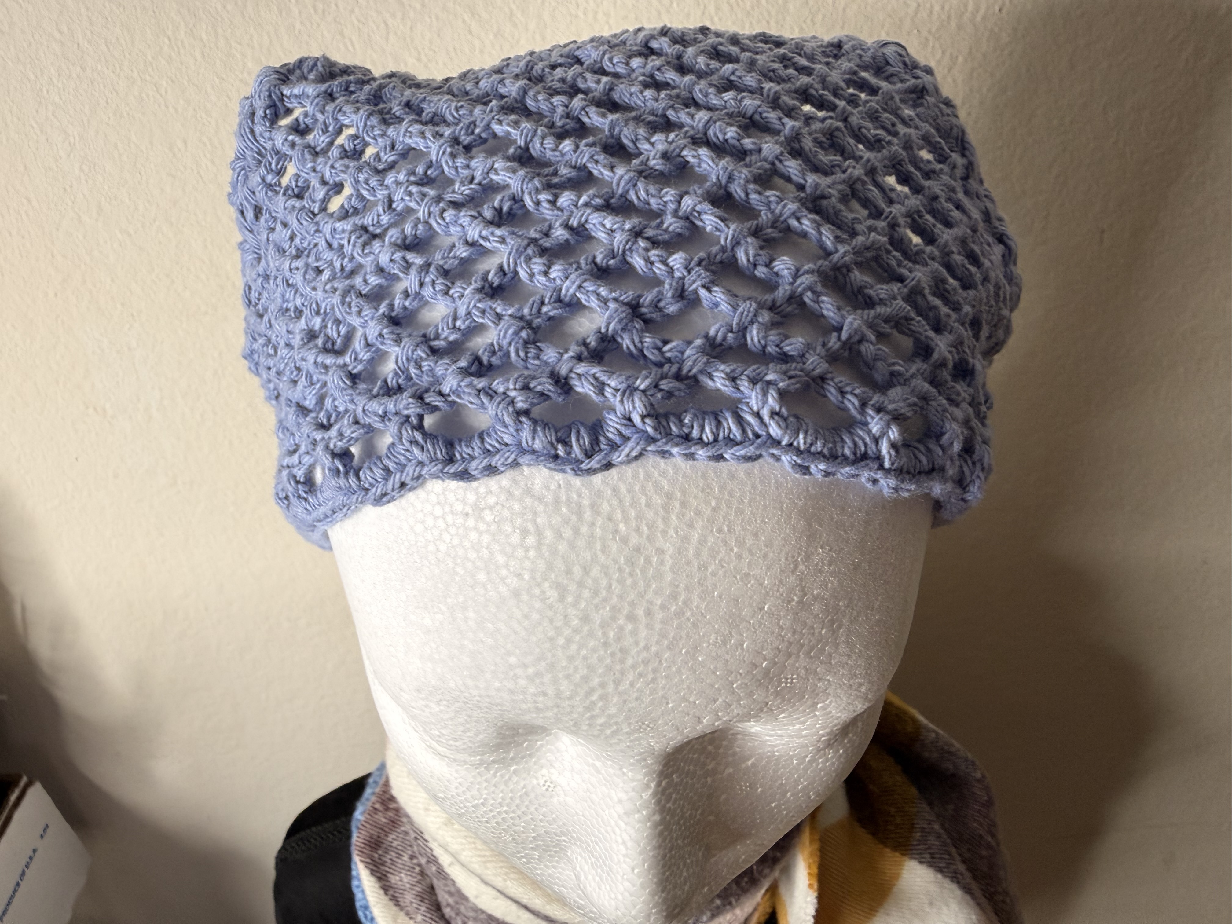 Crochet Lace Head Scarf