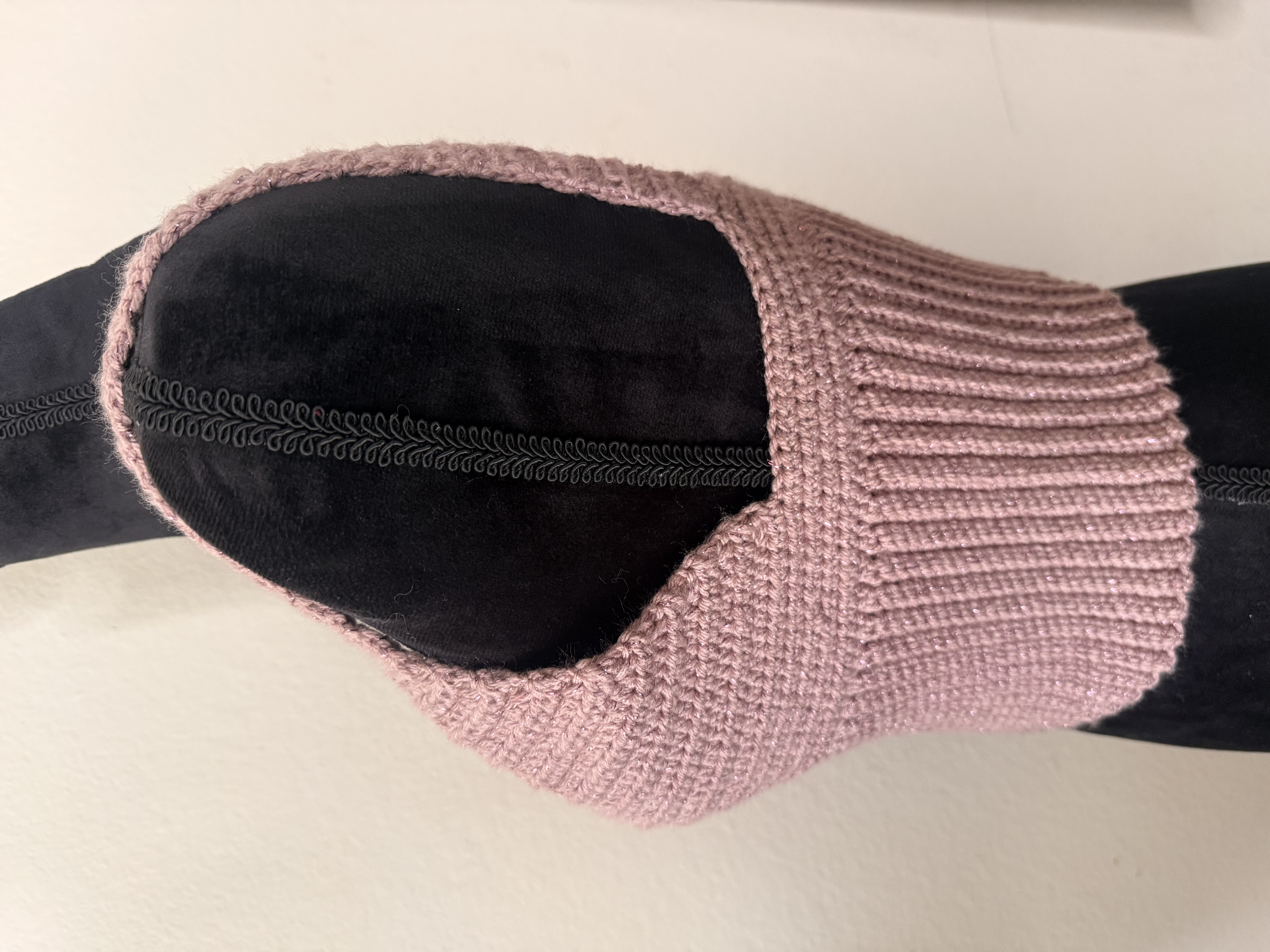 Handmade Crochet Crop Top Rose Fume / Size Medium