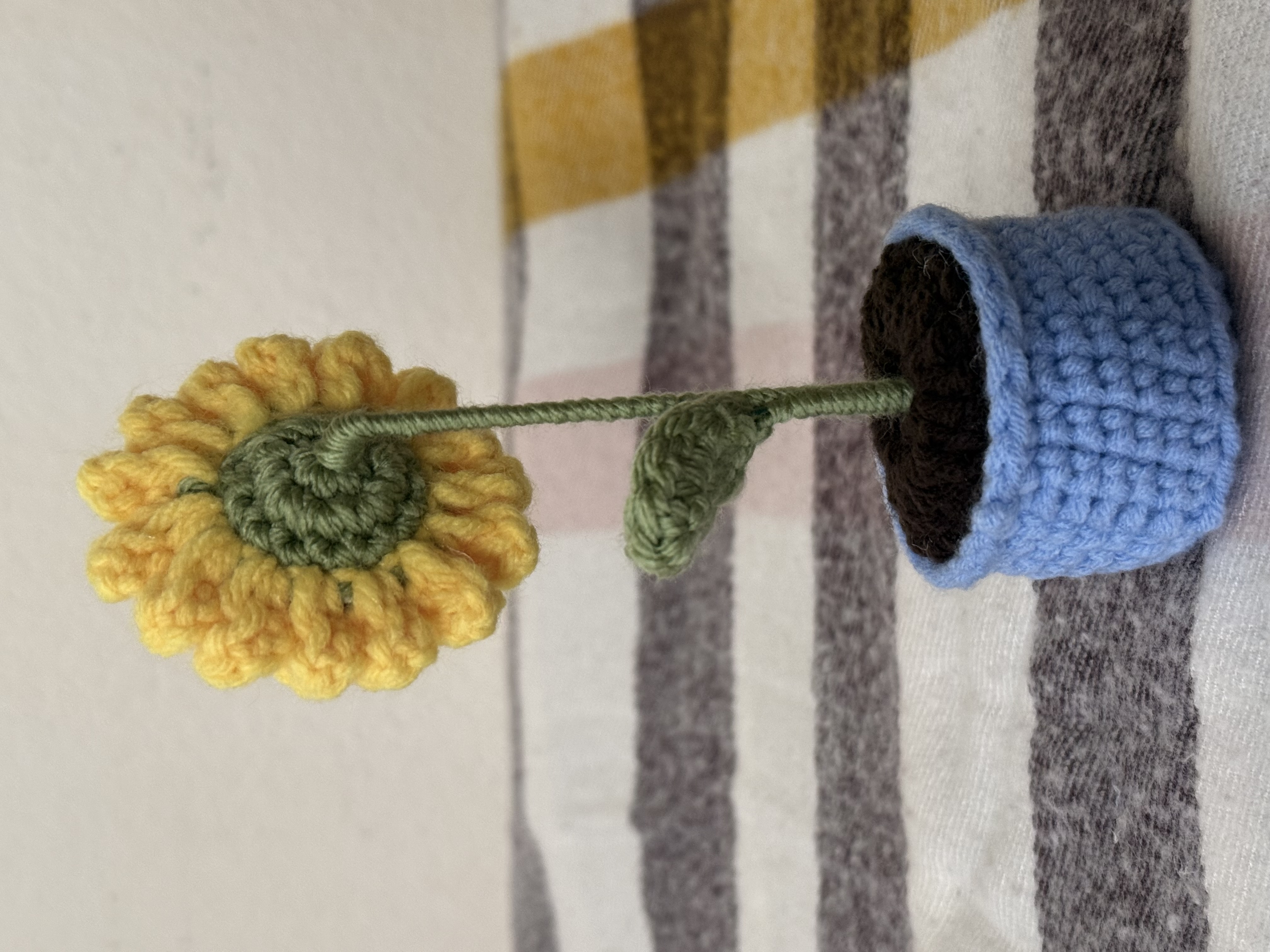 Knitted Sunflower Decoration