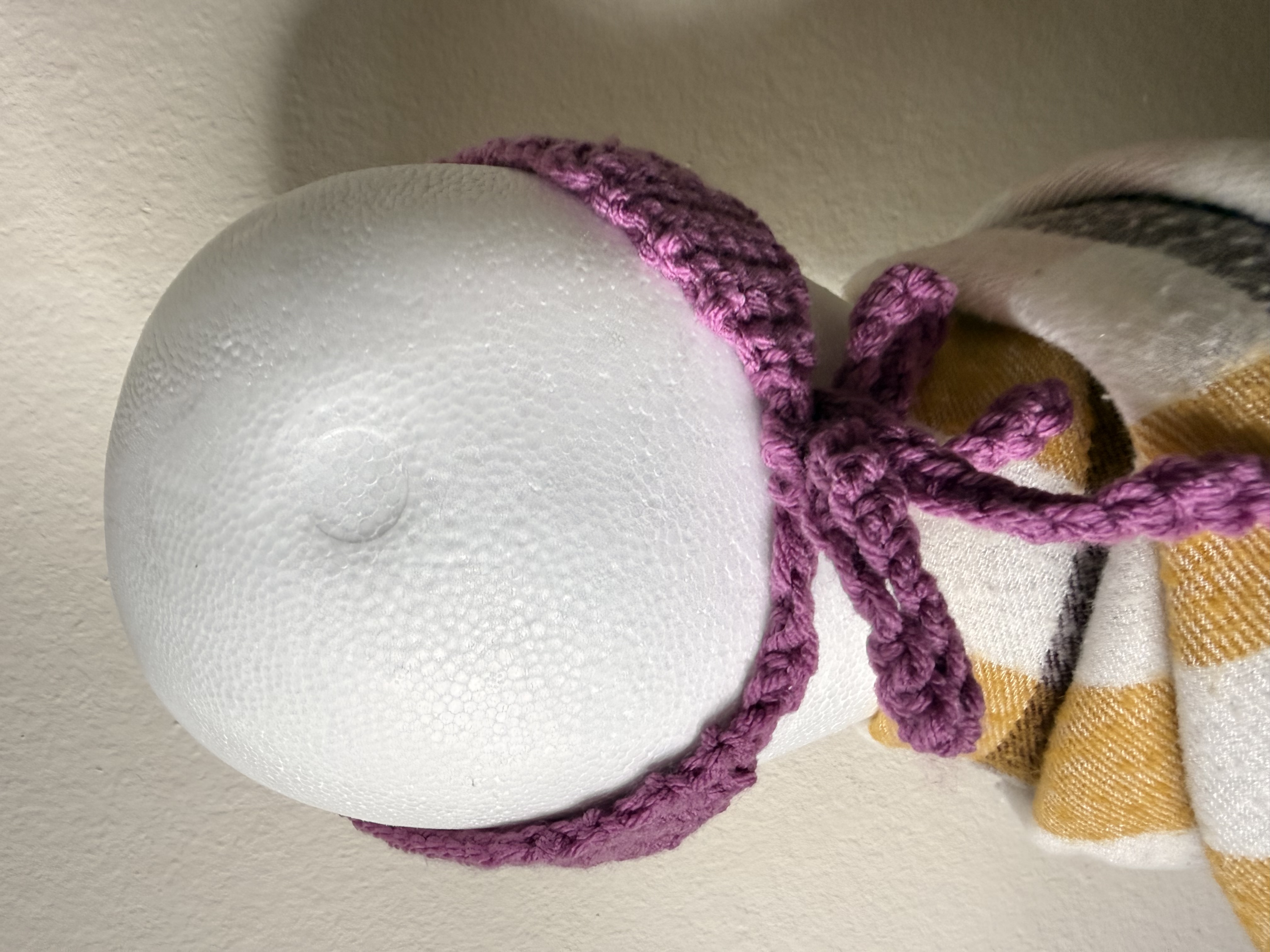 Purple Crochet Headband Vintage