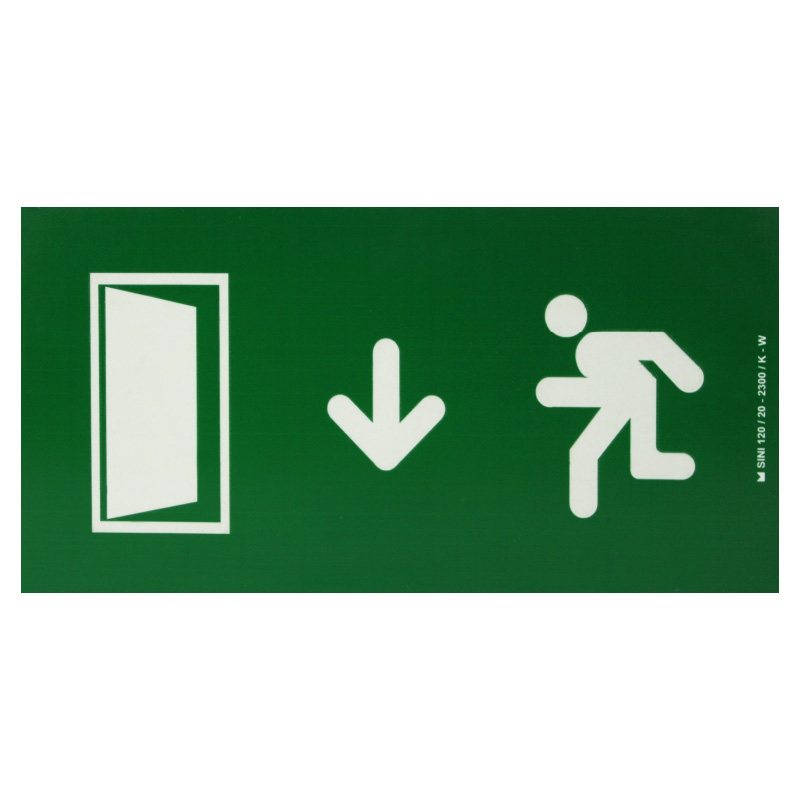 Plaque Porte de Sortie down