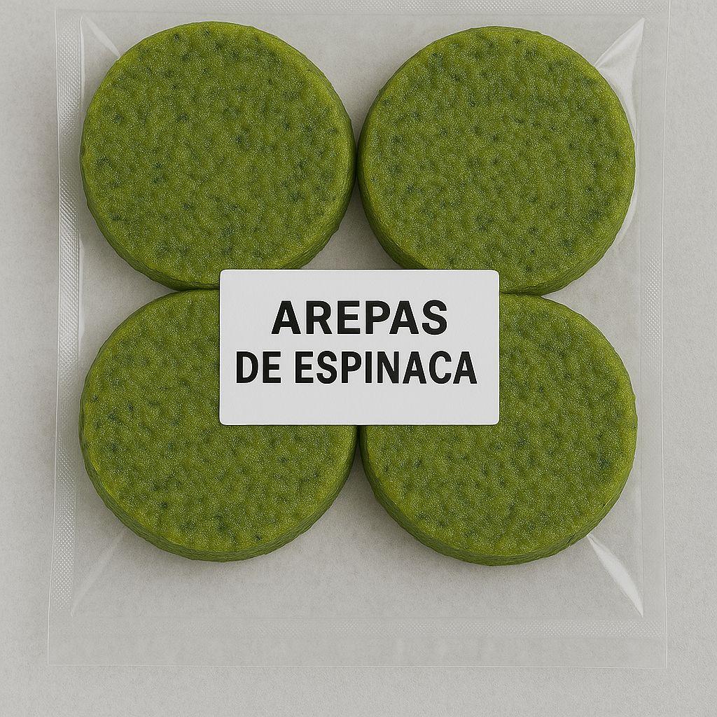 AREPA DE ESPINACA