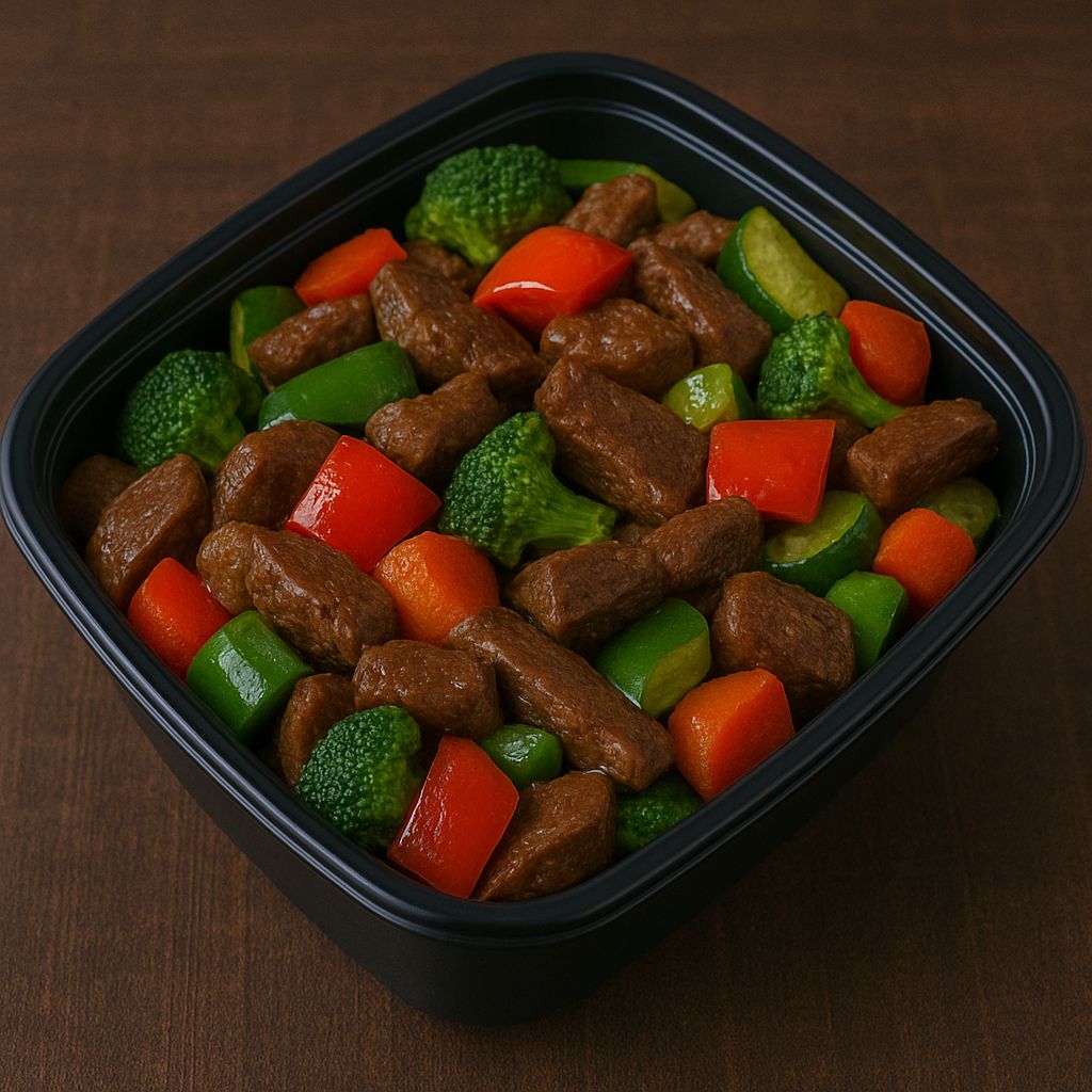 CARNE SALTEADA CON VEGETALES