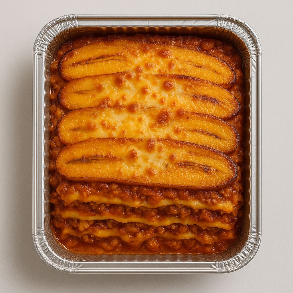 LASAÑA DE PLATANO AMARILLO