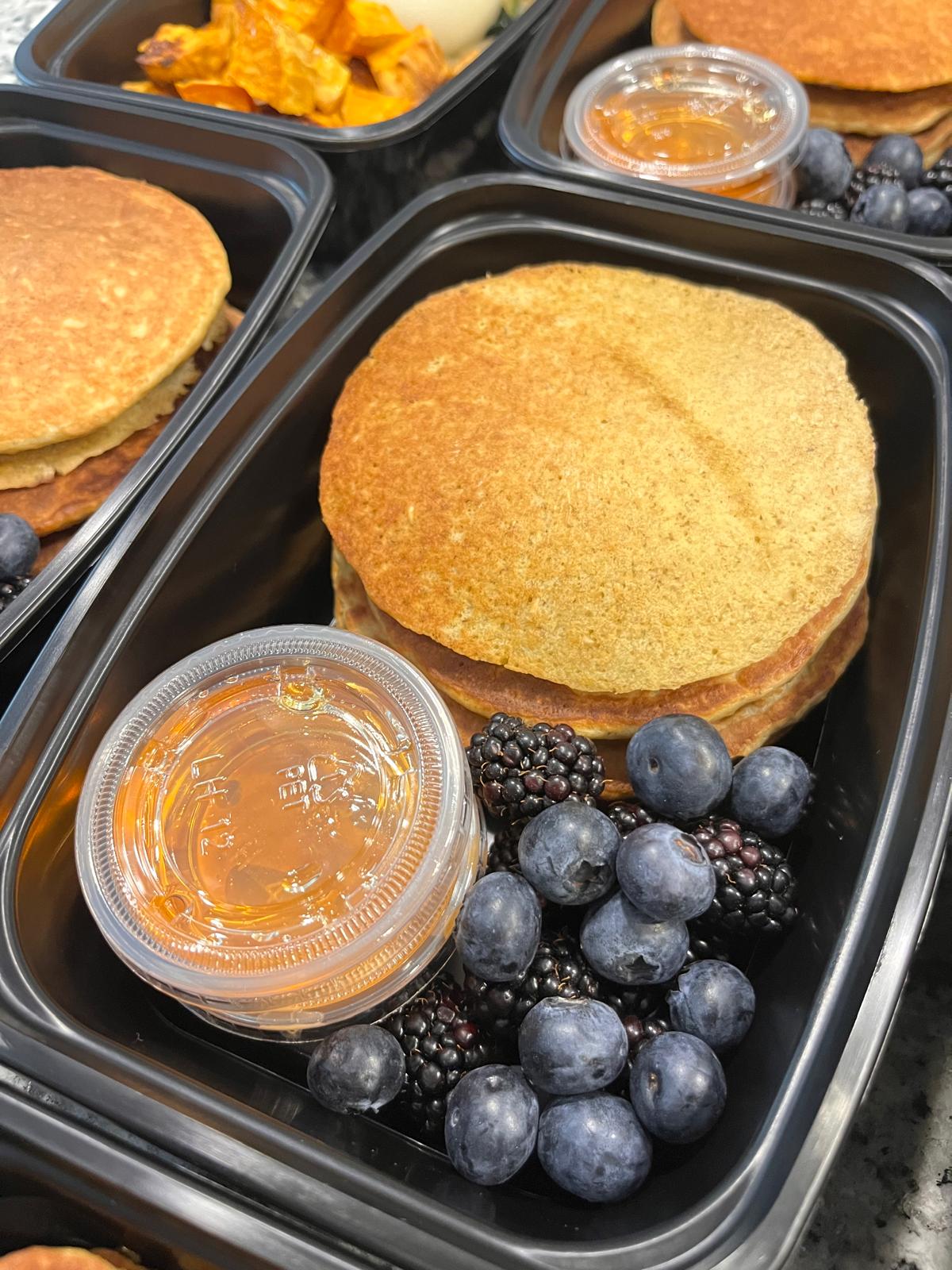 PANQUECAS DE BANANA Y AVENA