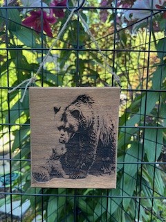 Wooden Bear Family Plaque