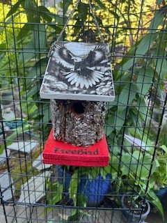 Rustic Freebird Wooden Birdhouse