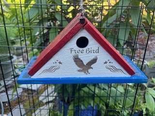 Decorative Freebird Wooden Birdhouse